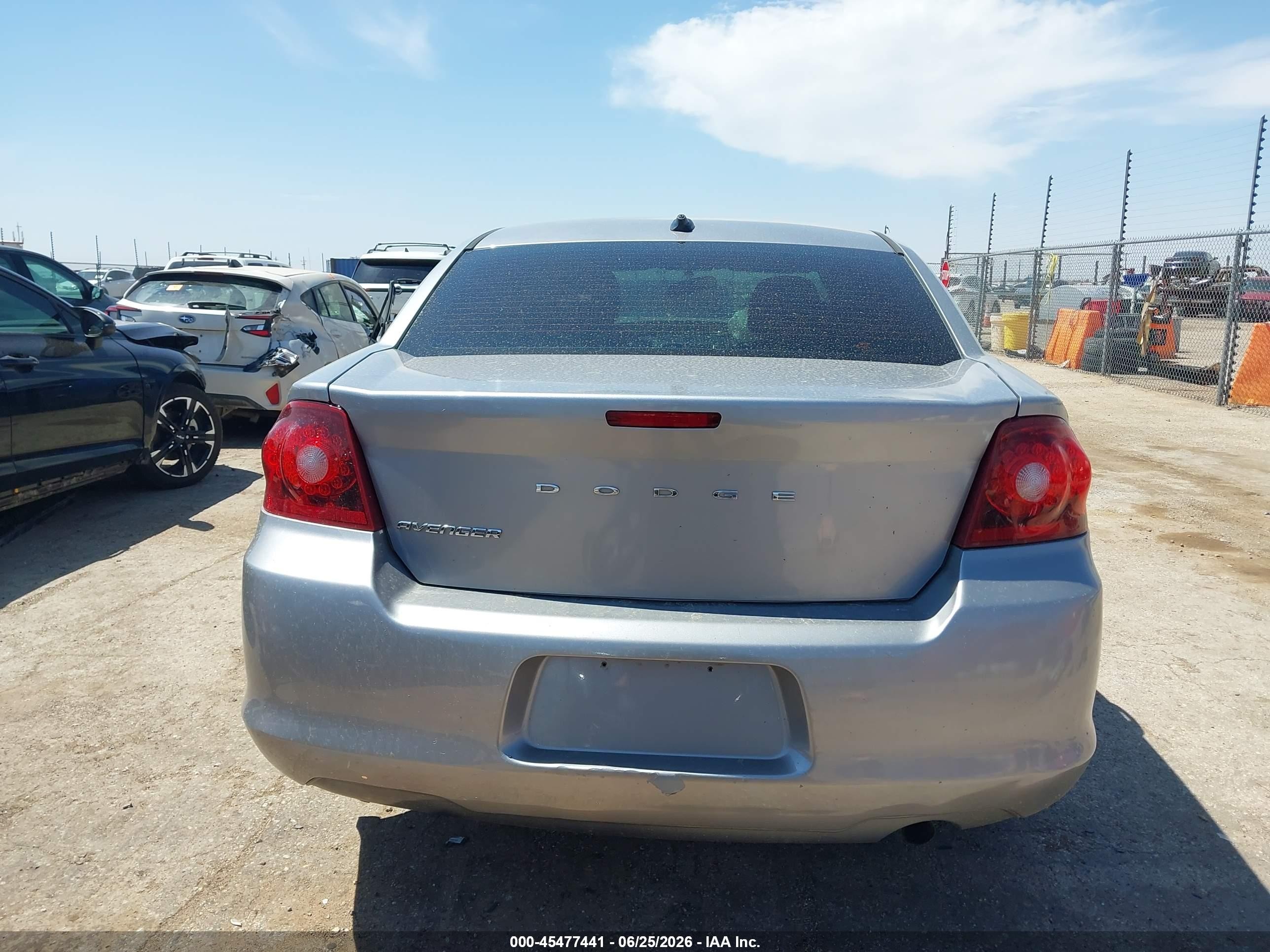 2013 Dodge Avenger Se Silver vin: 1C3CDZAB0DN530701