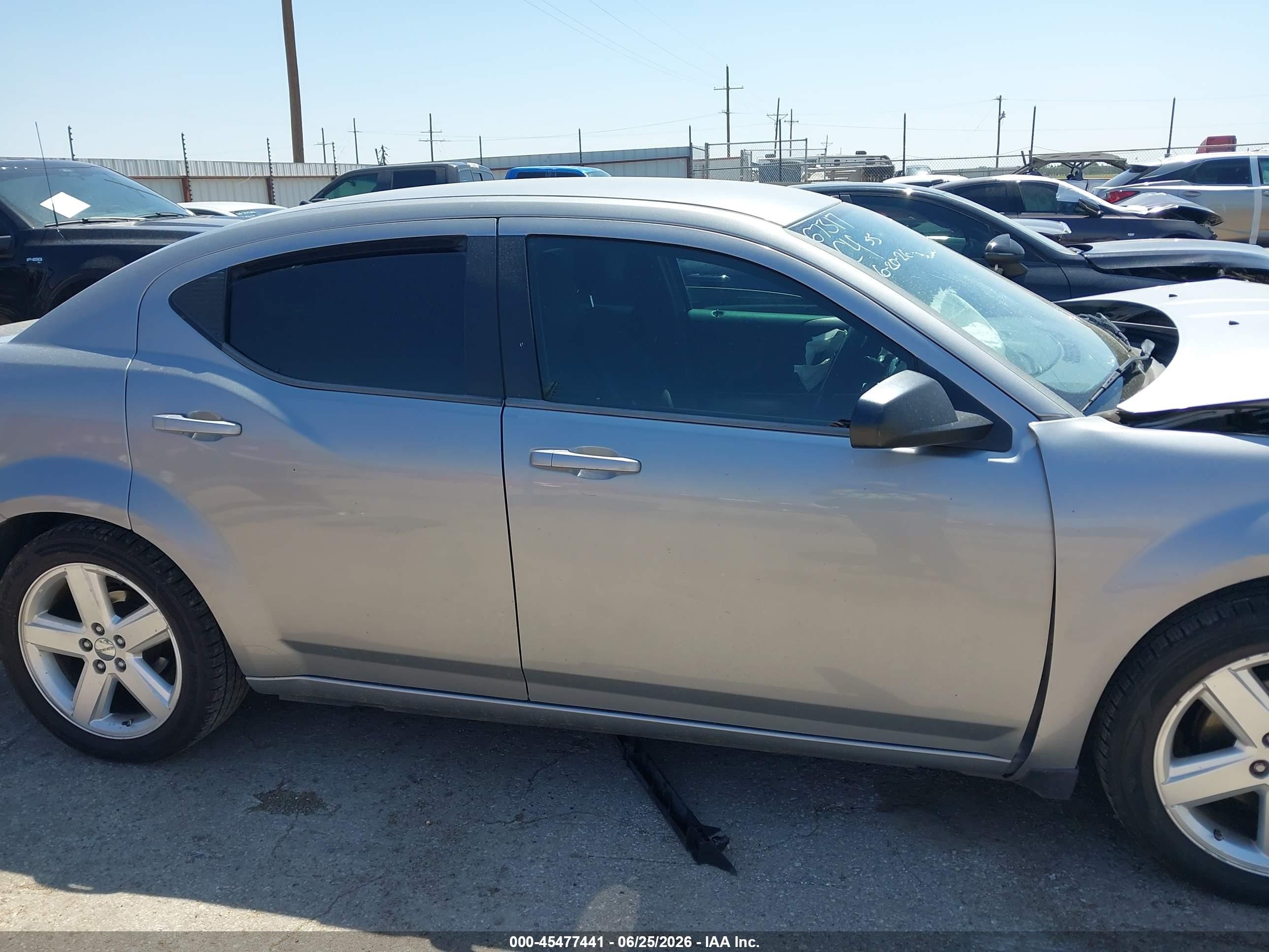 2013 Dodge Avenger Se Silver vin: 1C3CDZAB0DN530701