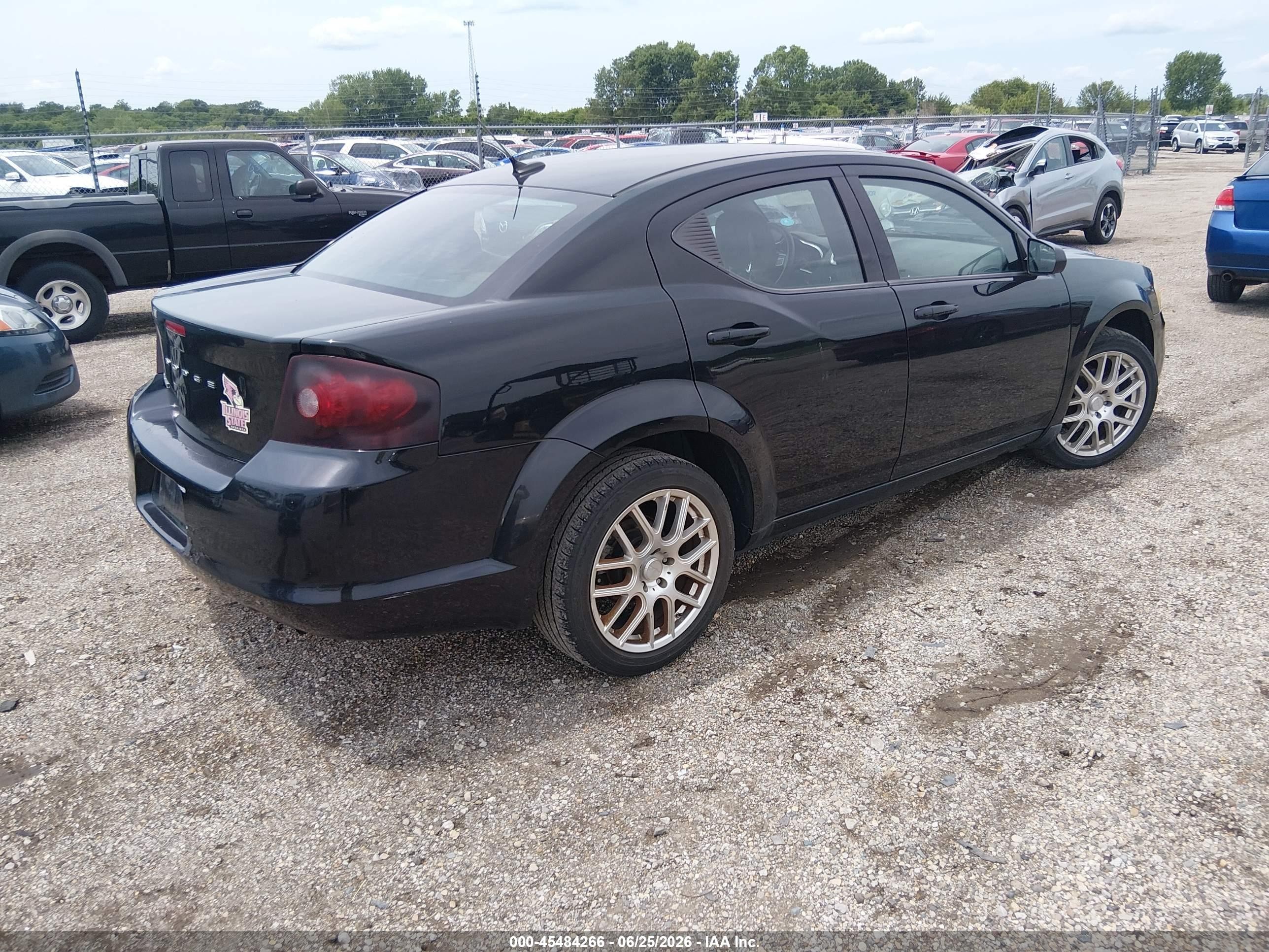 2013 Dodge Avenger Se Black vin: 1C3CDZAB0DN531136