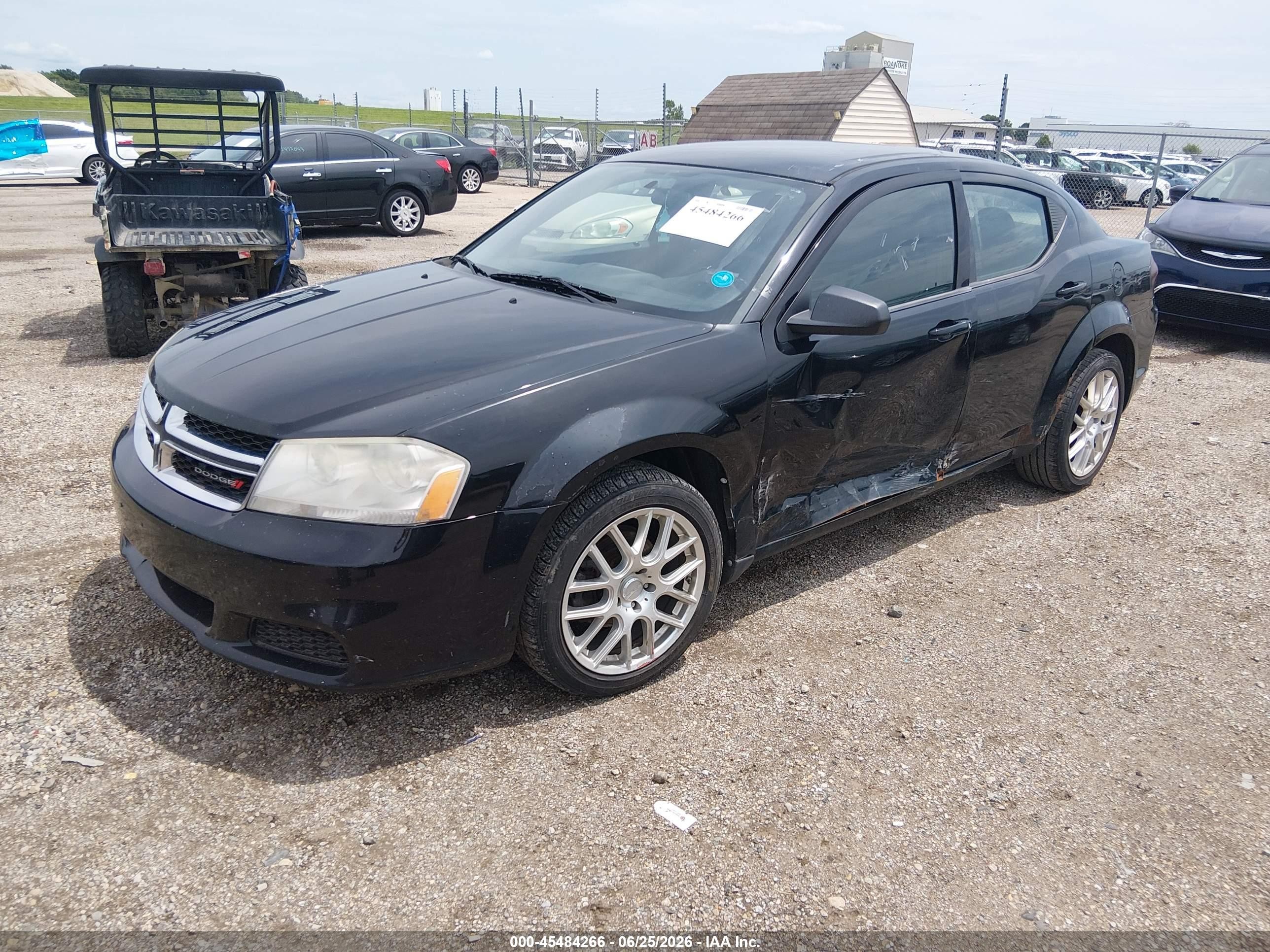 2013 Dodge Avenger Se Black vin: 1C3CDZAB0DN531136