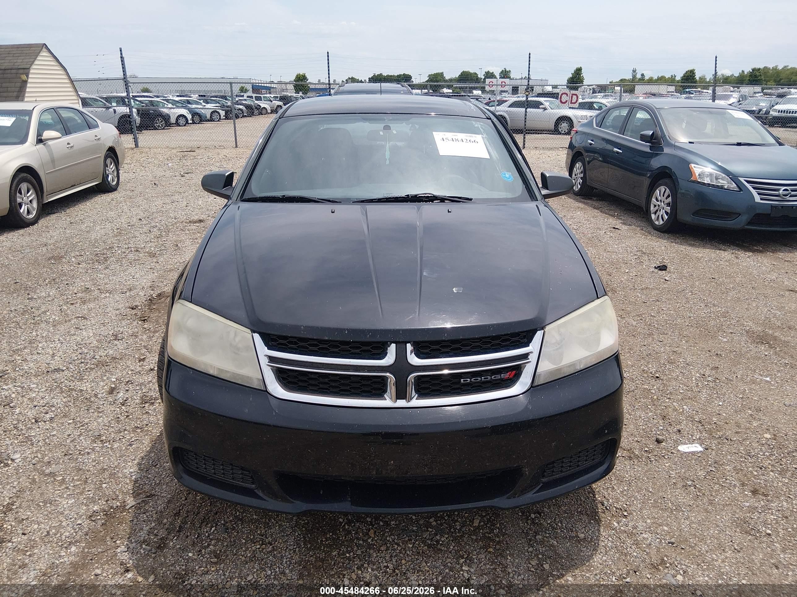 2013 Dodge Avenger Se Black vin: 1C3CDZAB0DN531136