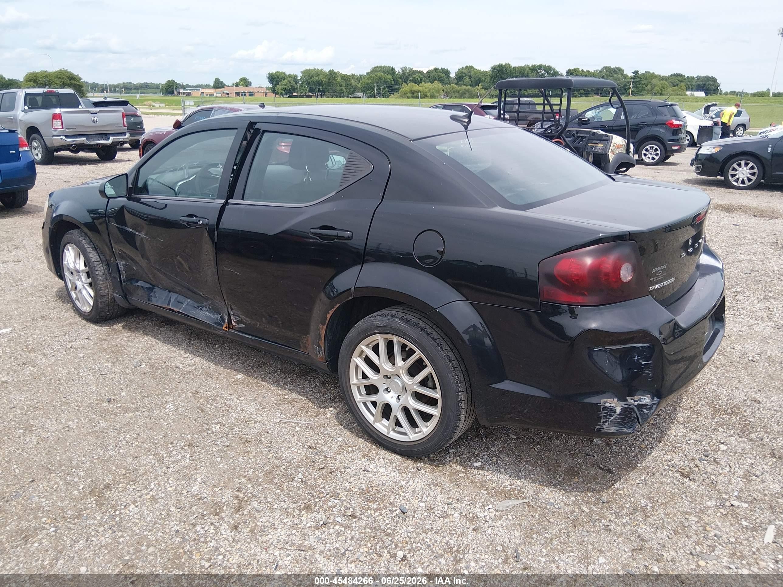 2013 Dodge Avenger Se Black vin: 1C3CDZAB0DN531136