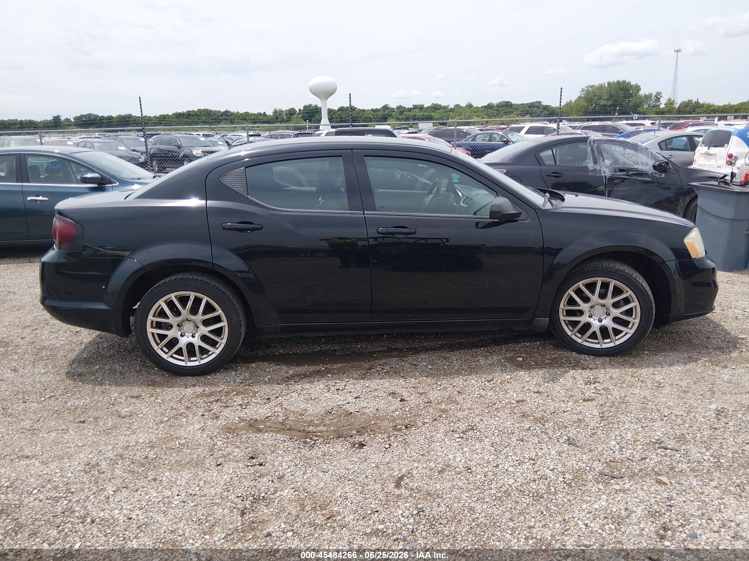 2013 Dodge Avenger Se Black vin: 1C3CDZAB0DN531136