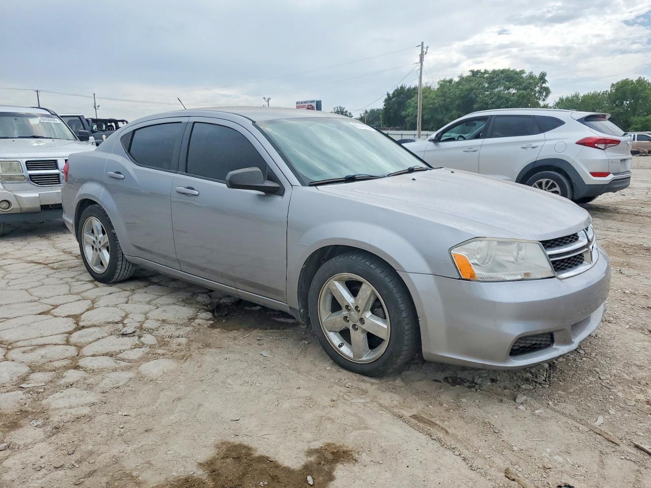 2013 Dodge Avenger Se Silver vin: 1C3CDZAB0DN541388