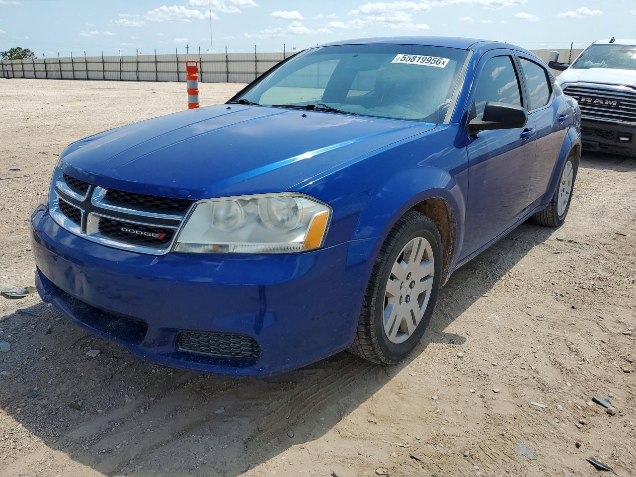 2013 Dodge Avenger Se Blue vin: 1C3CDZAB0DN547997