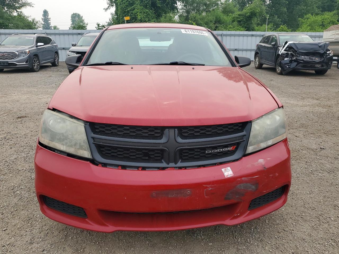 2013 Dodge Avenger Se Red vin: 1C3CDZAB0DN638350