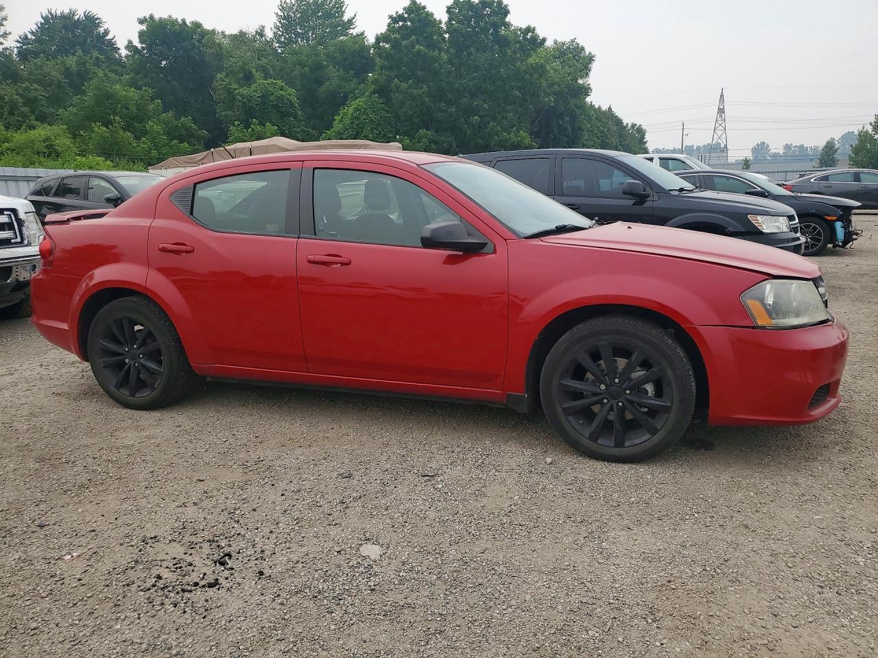 2013 Dodge Avenger Se Red vin: 1C3CDZAB0DN638350