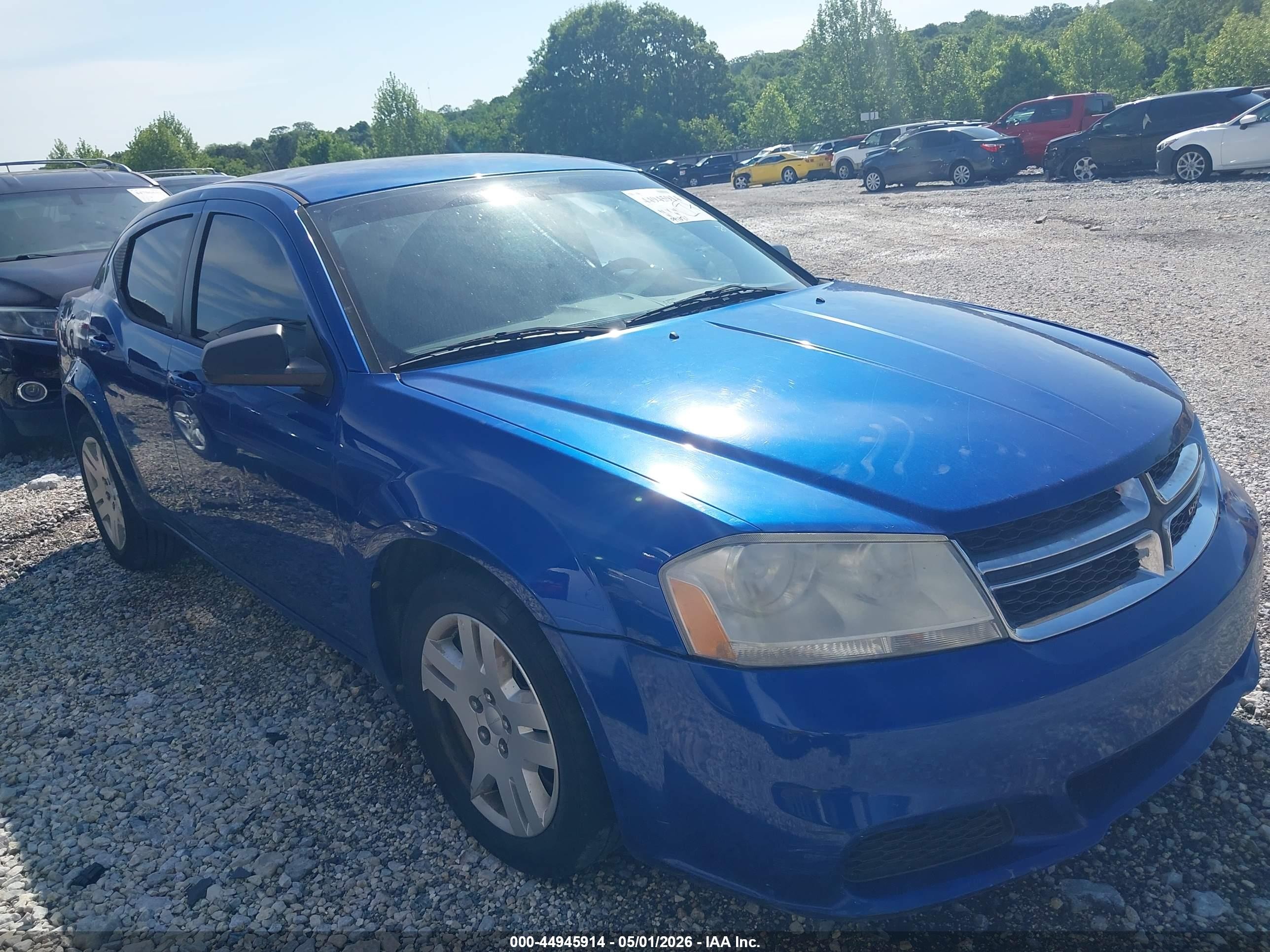 2013 Dodge Avenger Se Blue vin: 1C3CDZAB0DN653317