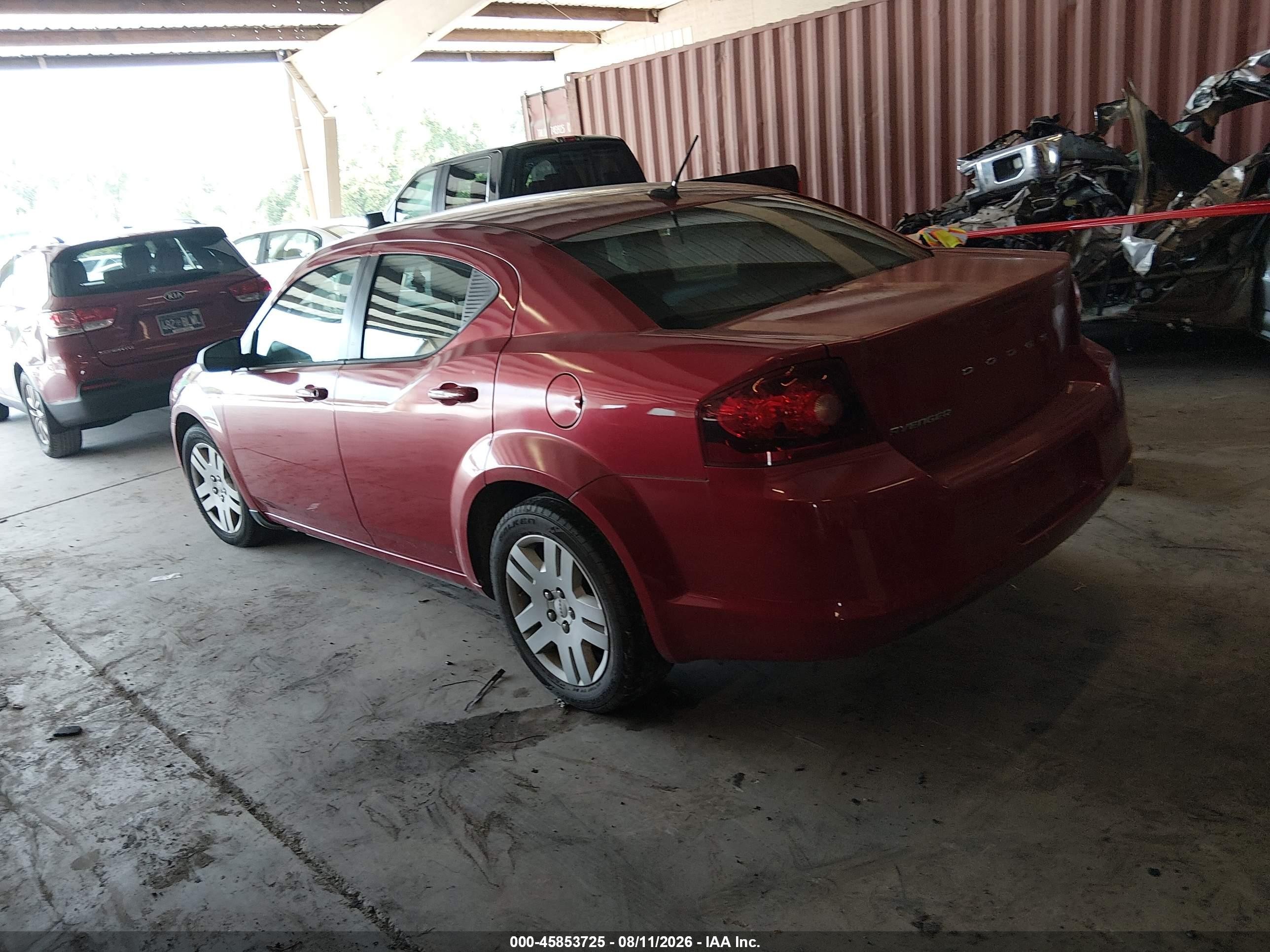 2013 Dodge Avenger Se Red vin: 1C3CDZAB0DN677066