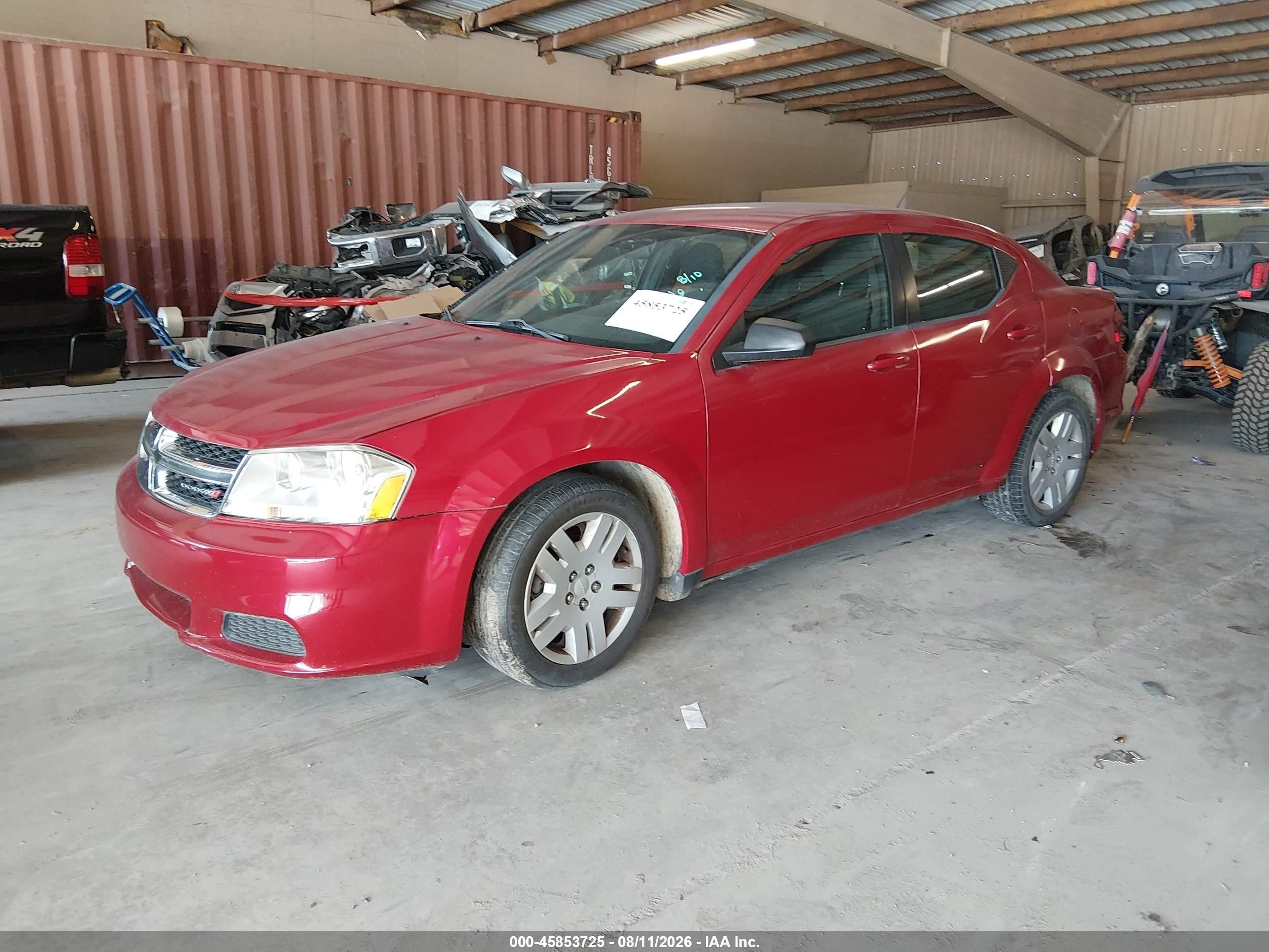 2013 Dodge Avenger Se Red vin: 1C3CDZAB0DN677066
