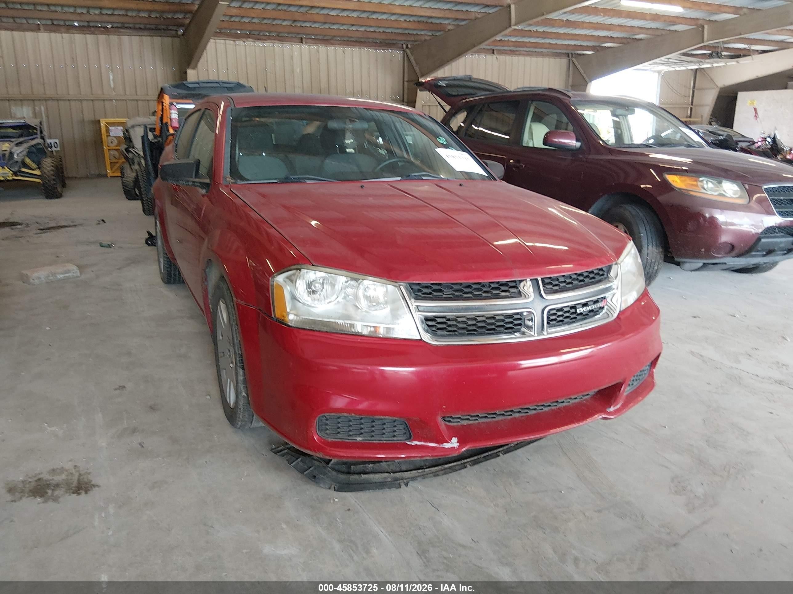 2013 Dodge Avenger Se Red vin: 1C3CDZAB0DN677066