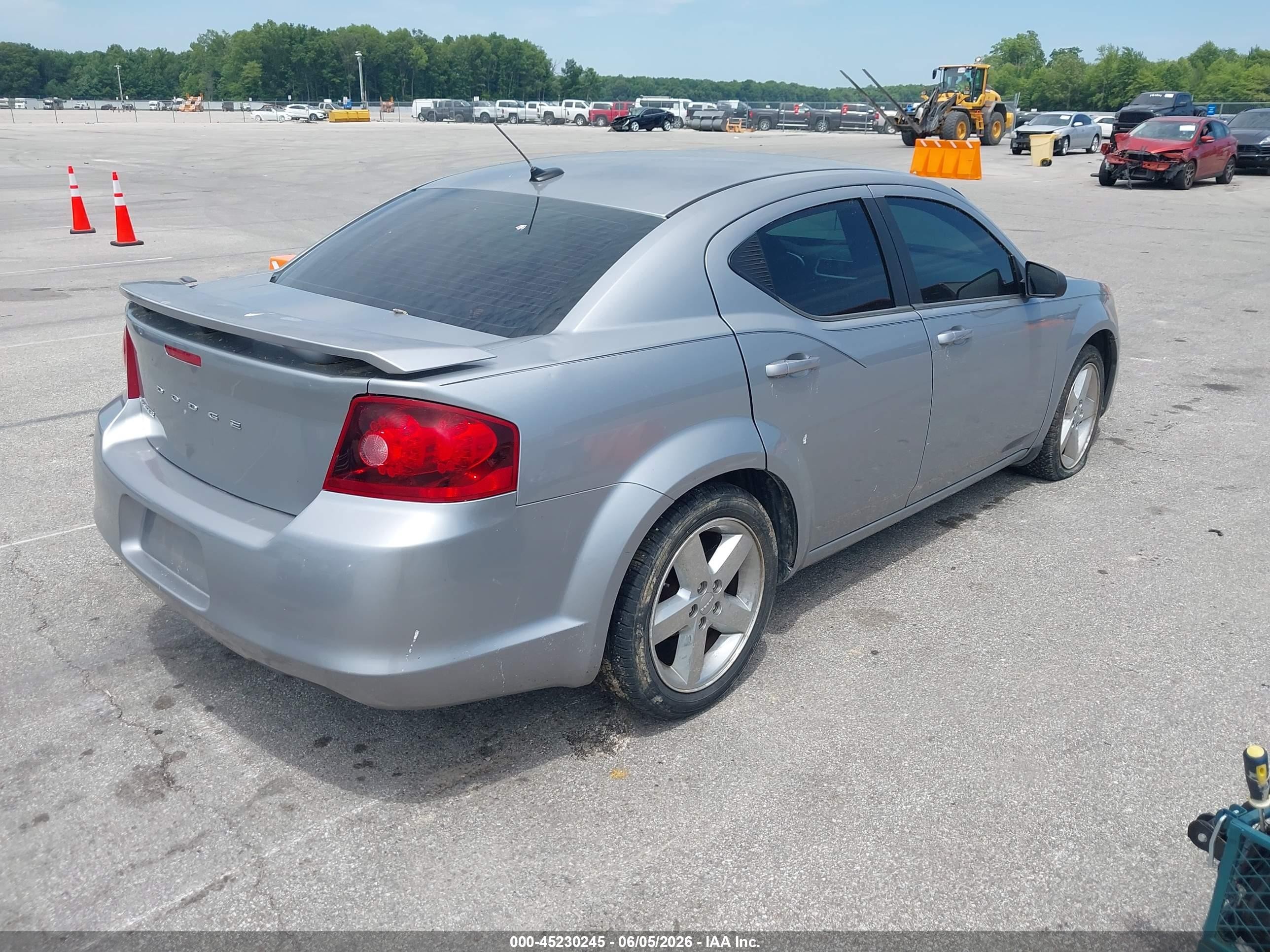 2013 Dodge Avenger Se Silver vin: 1C3CDZAB0DN702970