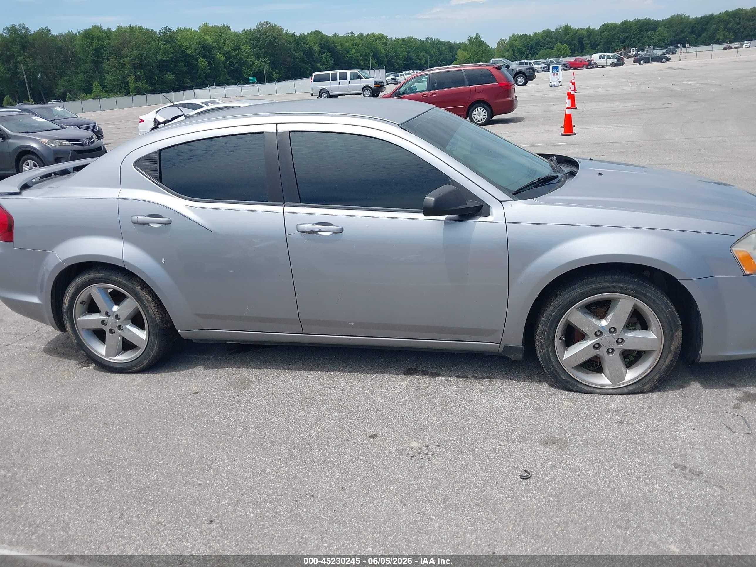 2013 Dodge Avenger Se Silver vin: 1C3CDZAB0DN702970