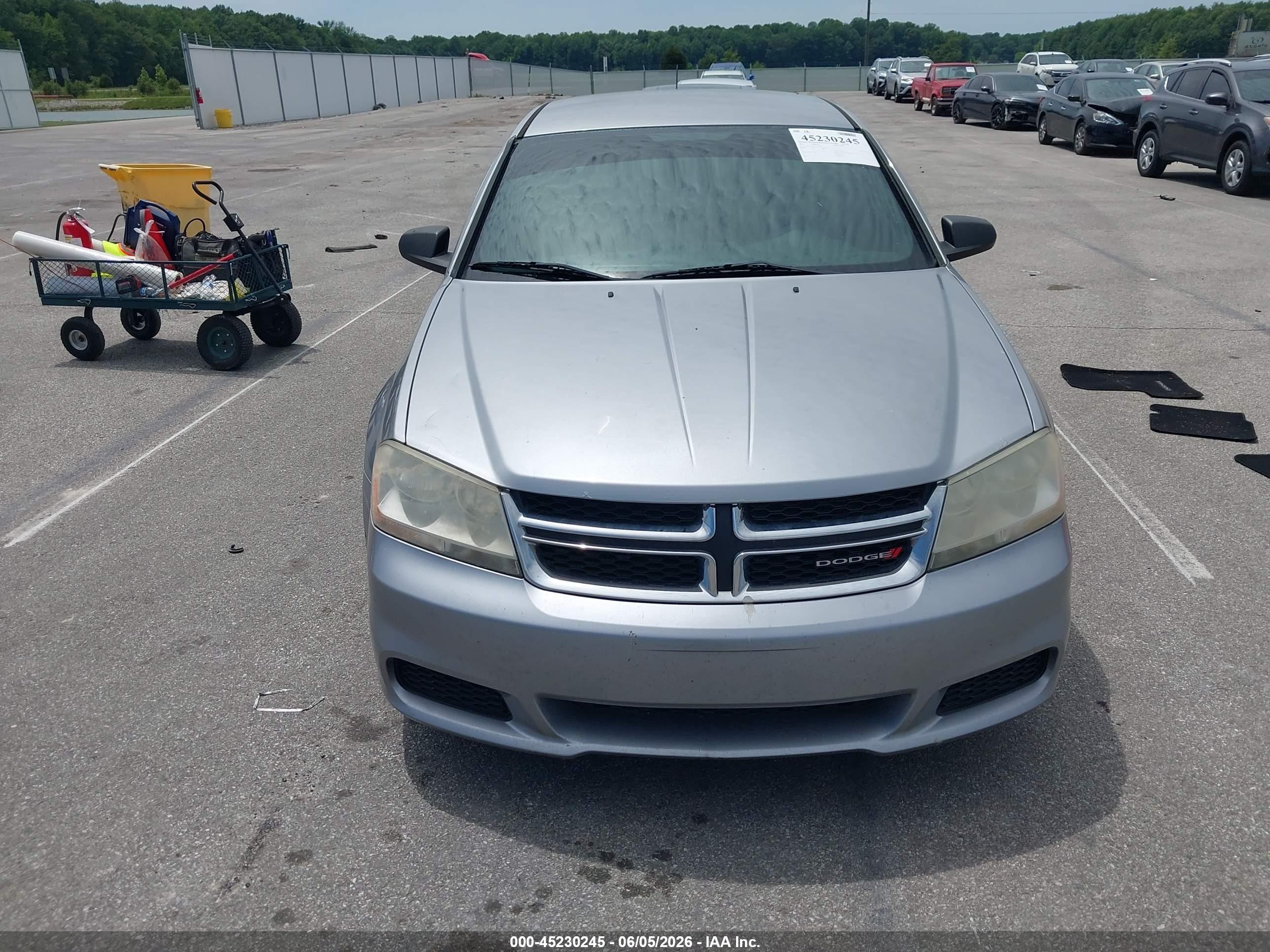 2013 Dodge Avenger Se Silver vin: 1C3CDZAB0DN702970