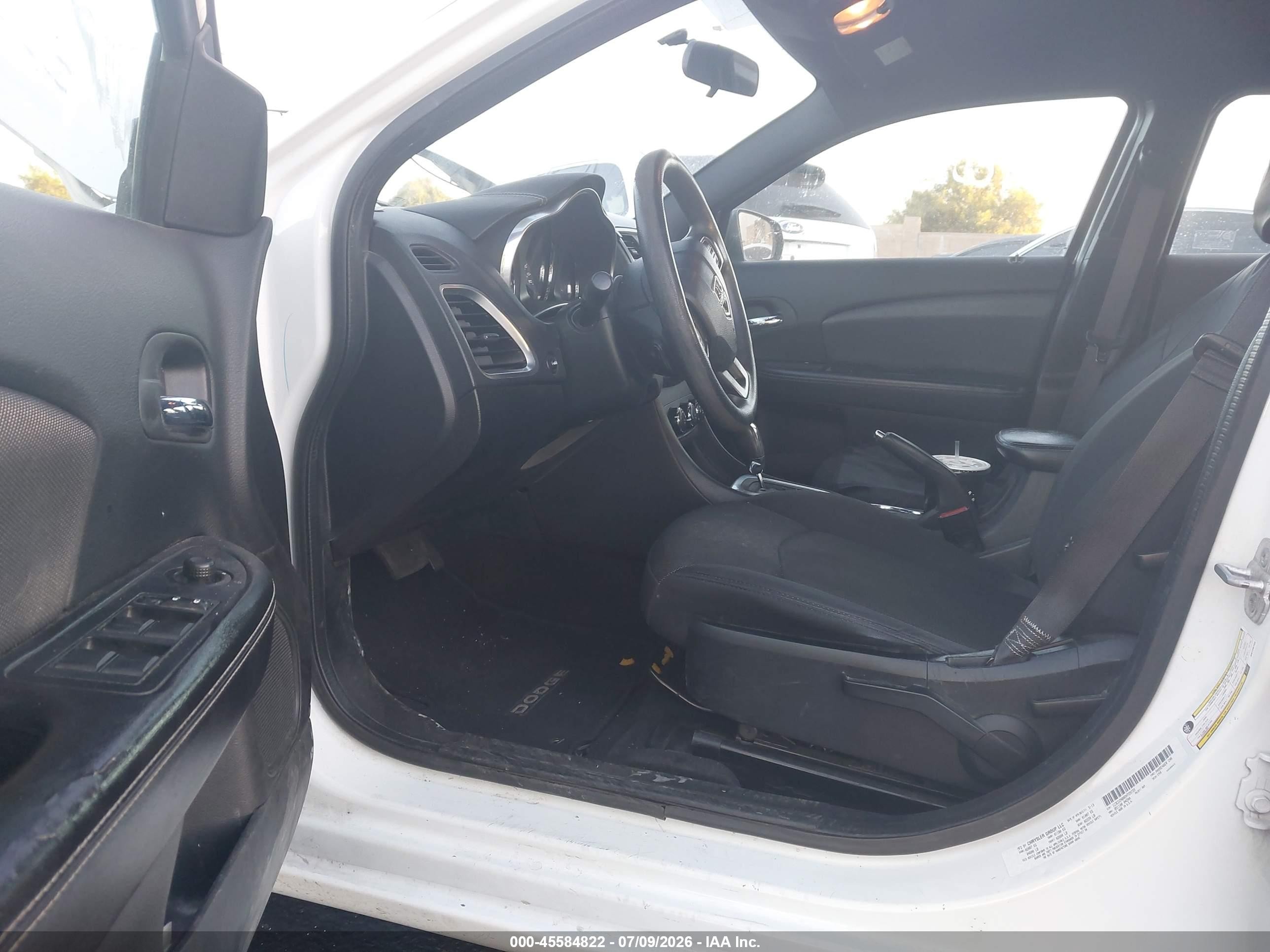 2013 Dodge Avenger Se White vin: 1C3CDZAB0DN729733