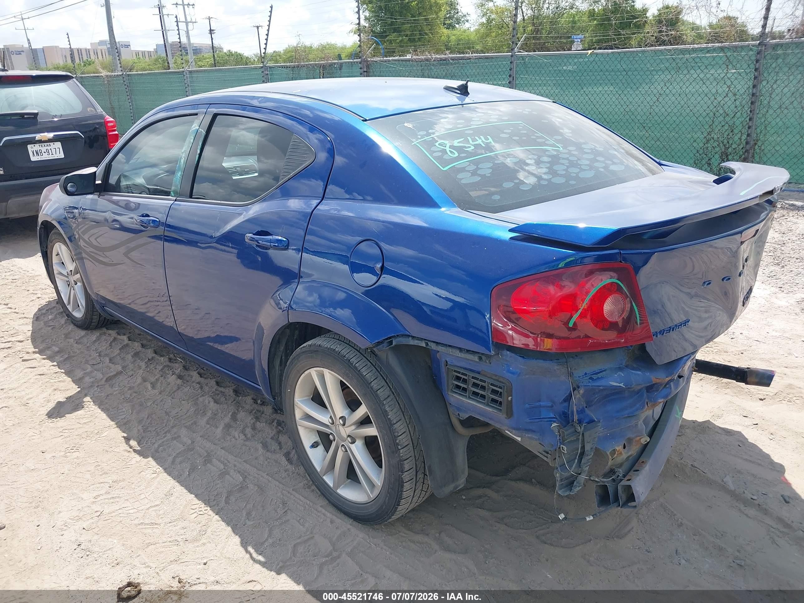 2014 Dodge Avenger Se Blue vin: 1C3CDZAB0EN140554