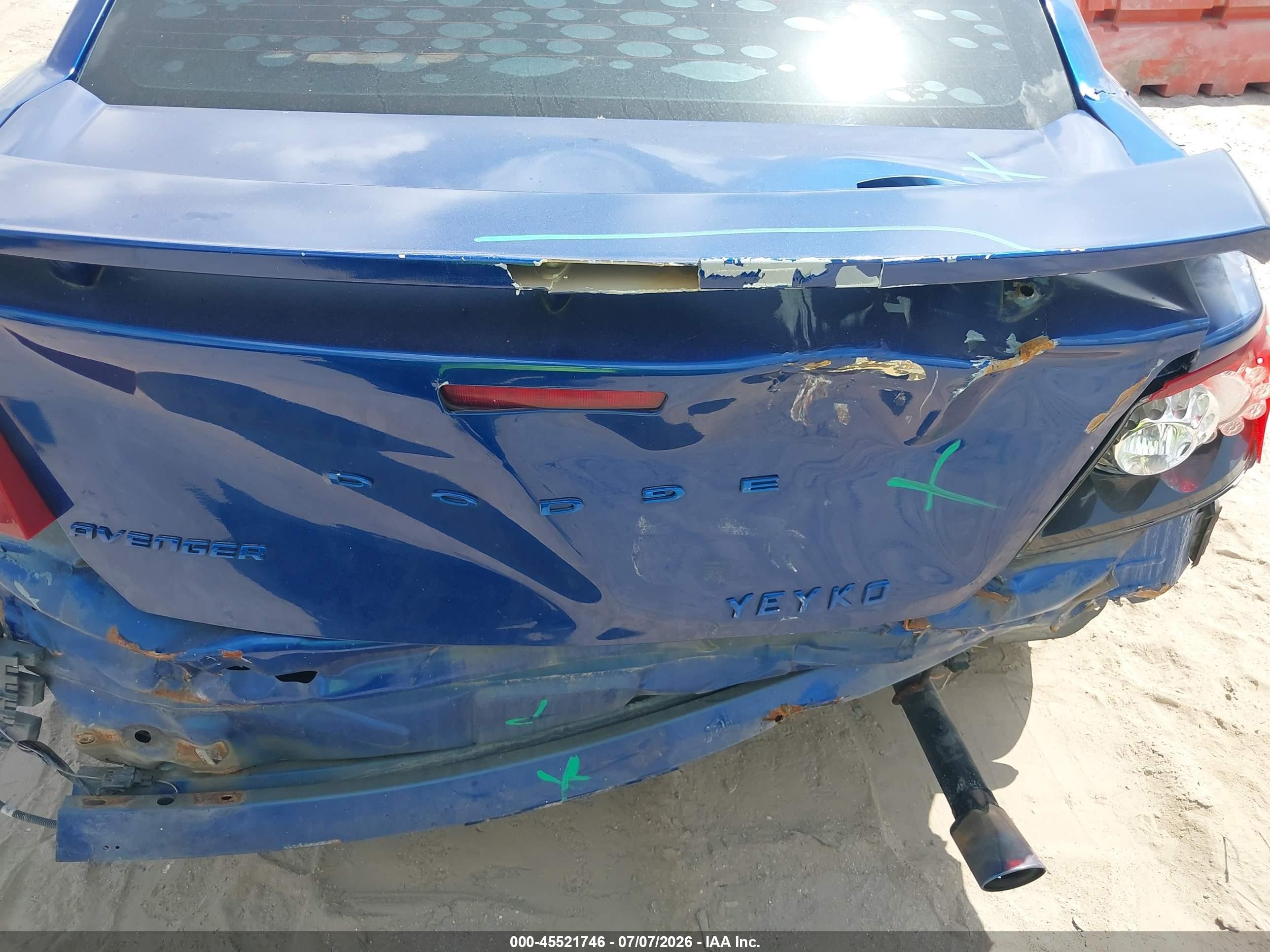 2014 Dodge Avenger Se Blue vin: 1C3CDZAB0EN140554