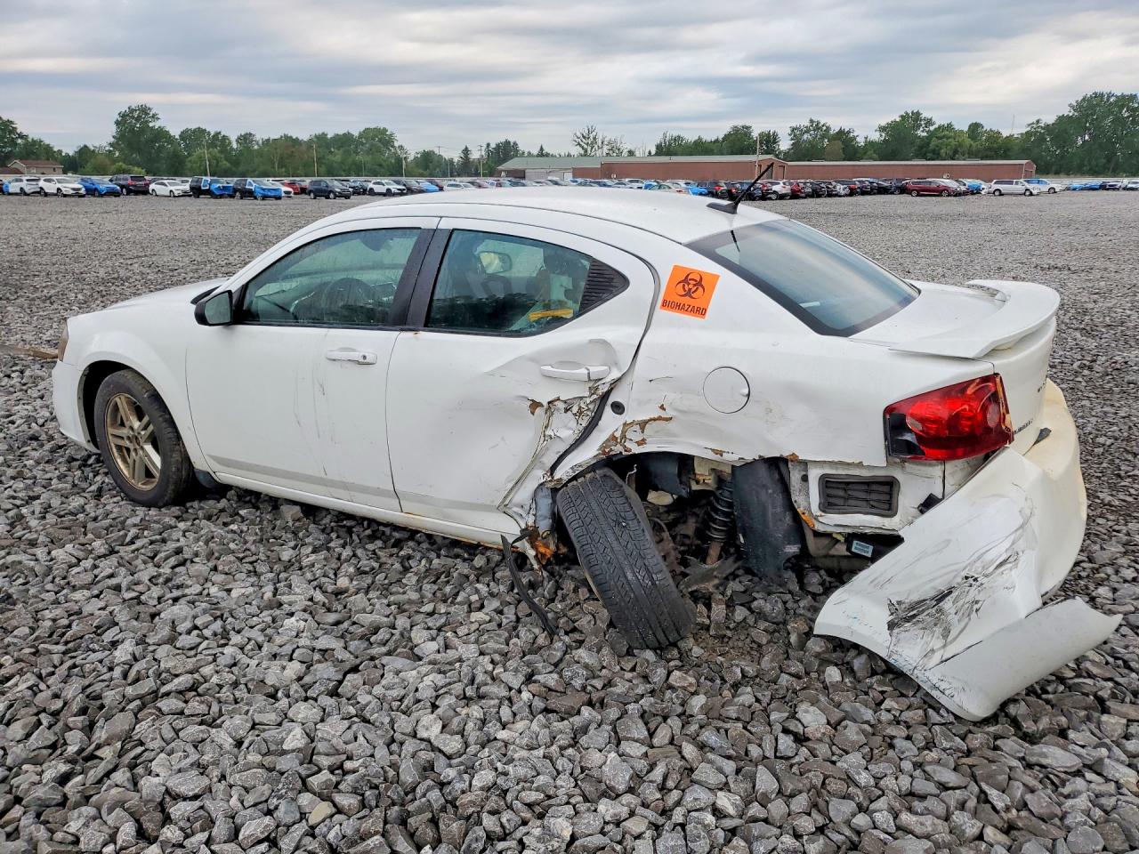 2014 Dodge Avenger Se White vin: 1C3CDZAB0EN166720