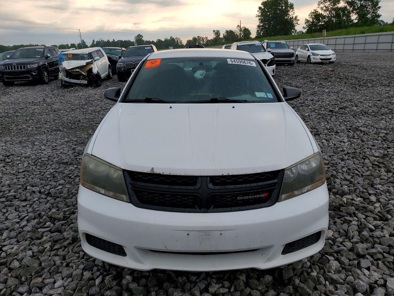 2014 Dodge Avenger Se White vin: 1C3CDZAB0EN166720