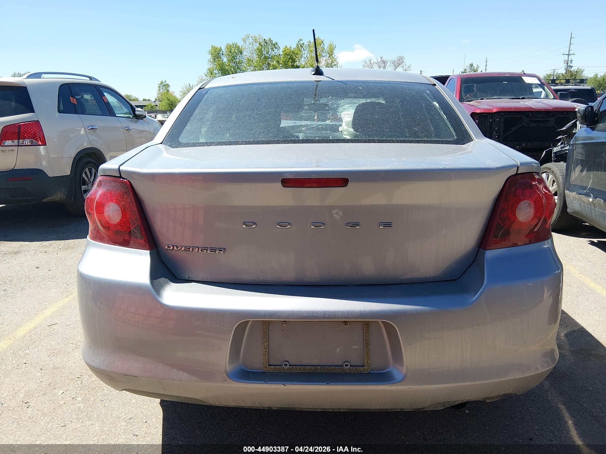 2014 Dodge Avenger Se Gray vin: 1C3CDZAB0EN184327