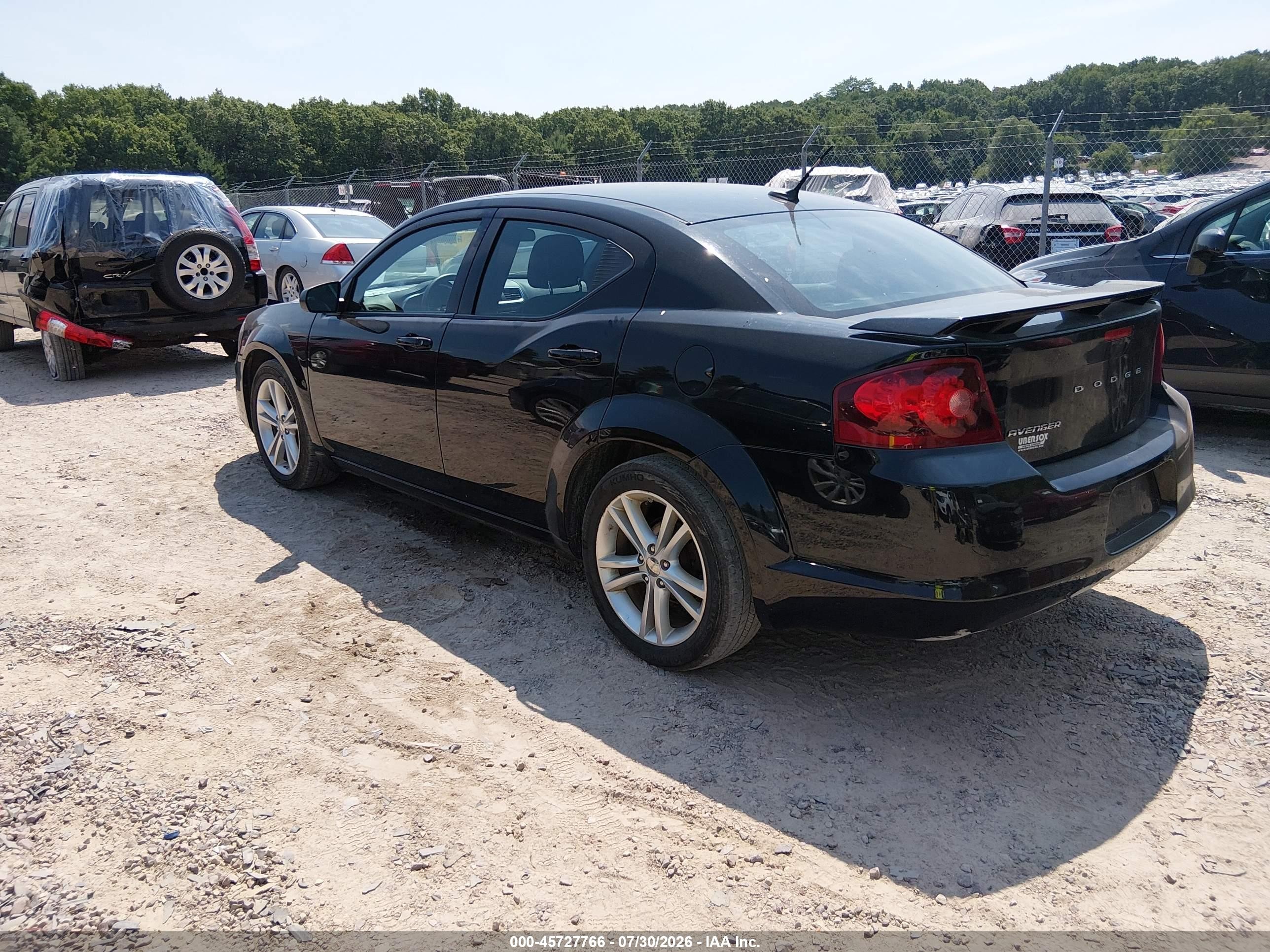 2014 Dodge Avenger Se Black vin: 1C3CDZAB0EN190113