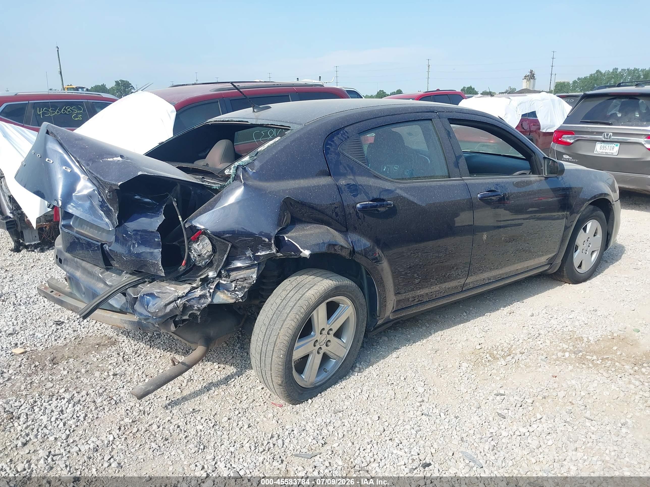 2014 Dodge Avenger Se Blue vin: 1C3CDZAB0EN201837