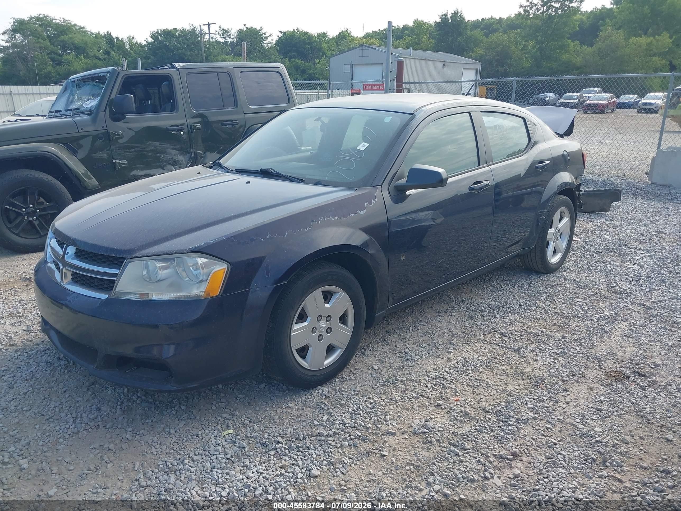 2014 Dodge Avenger Se Blue vin: 1C3CDZAB0EN201837