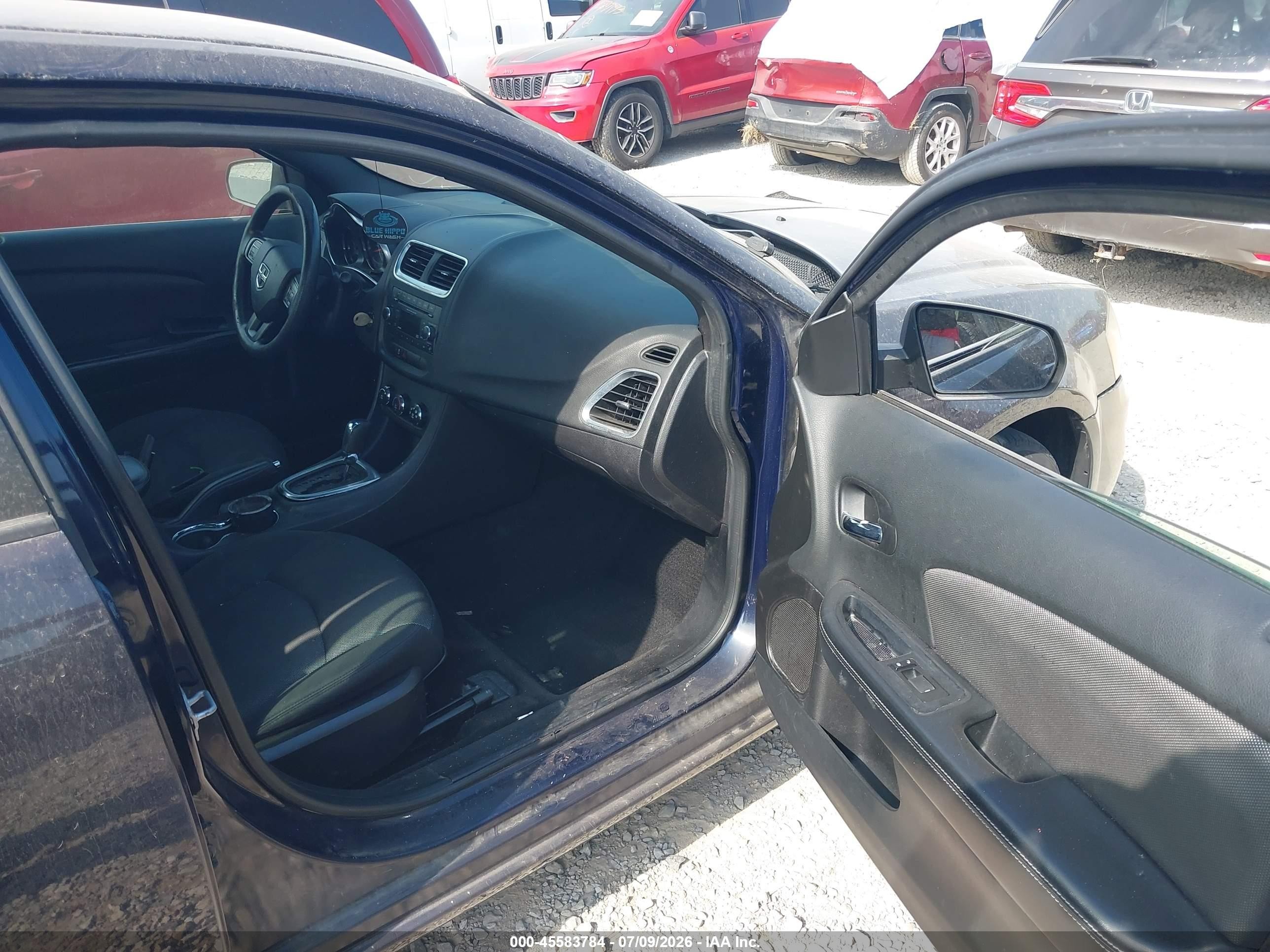 2014 Dodge Avenger Se Blue vin: 1C3CDZAB0EN201837