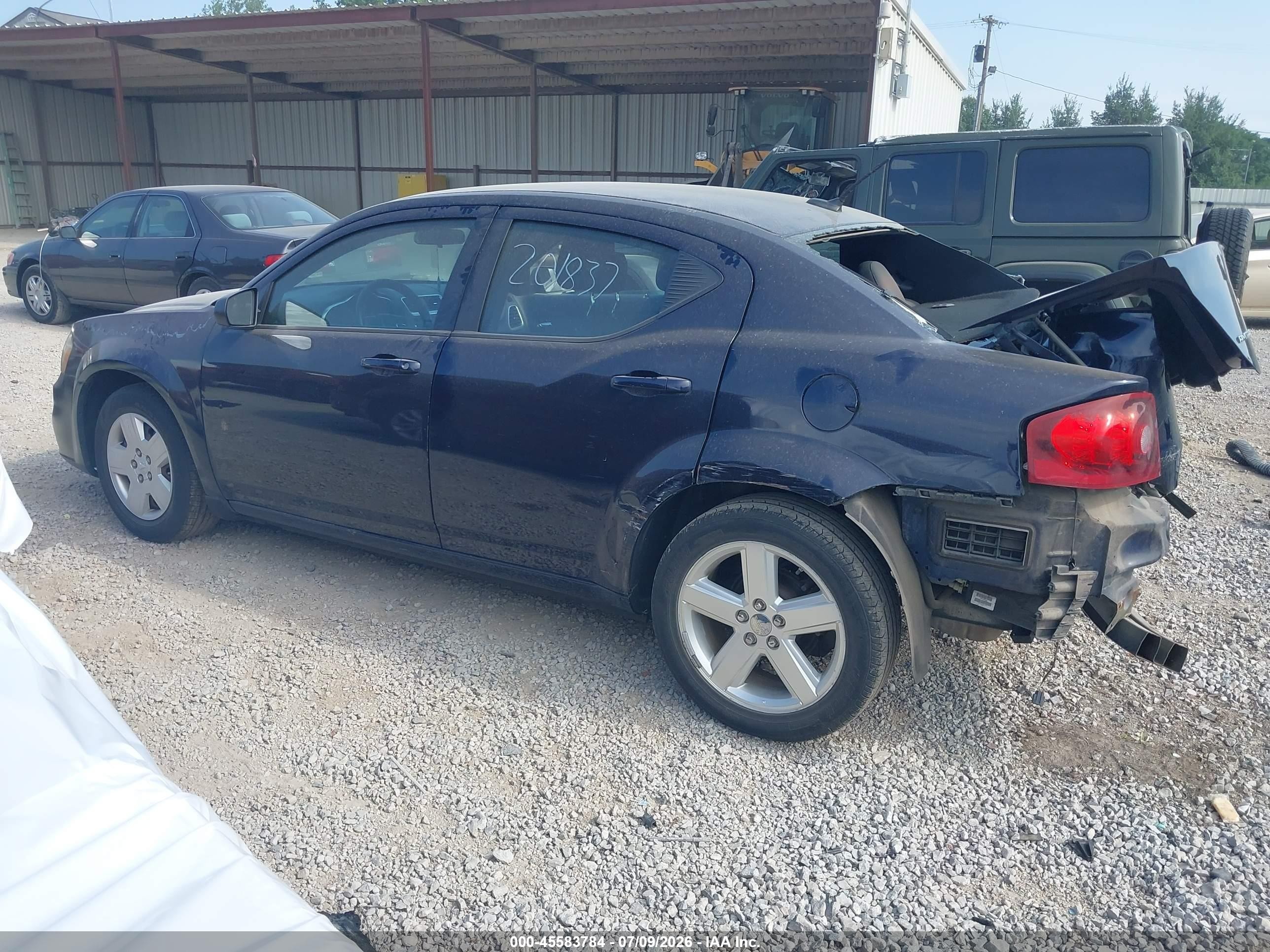 2014 Dodge Avenger Se Blue vin: 1C3CDZAB0EN201837
