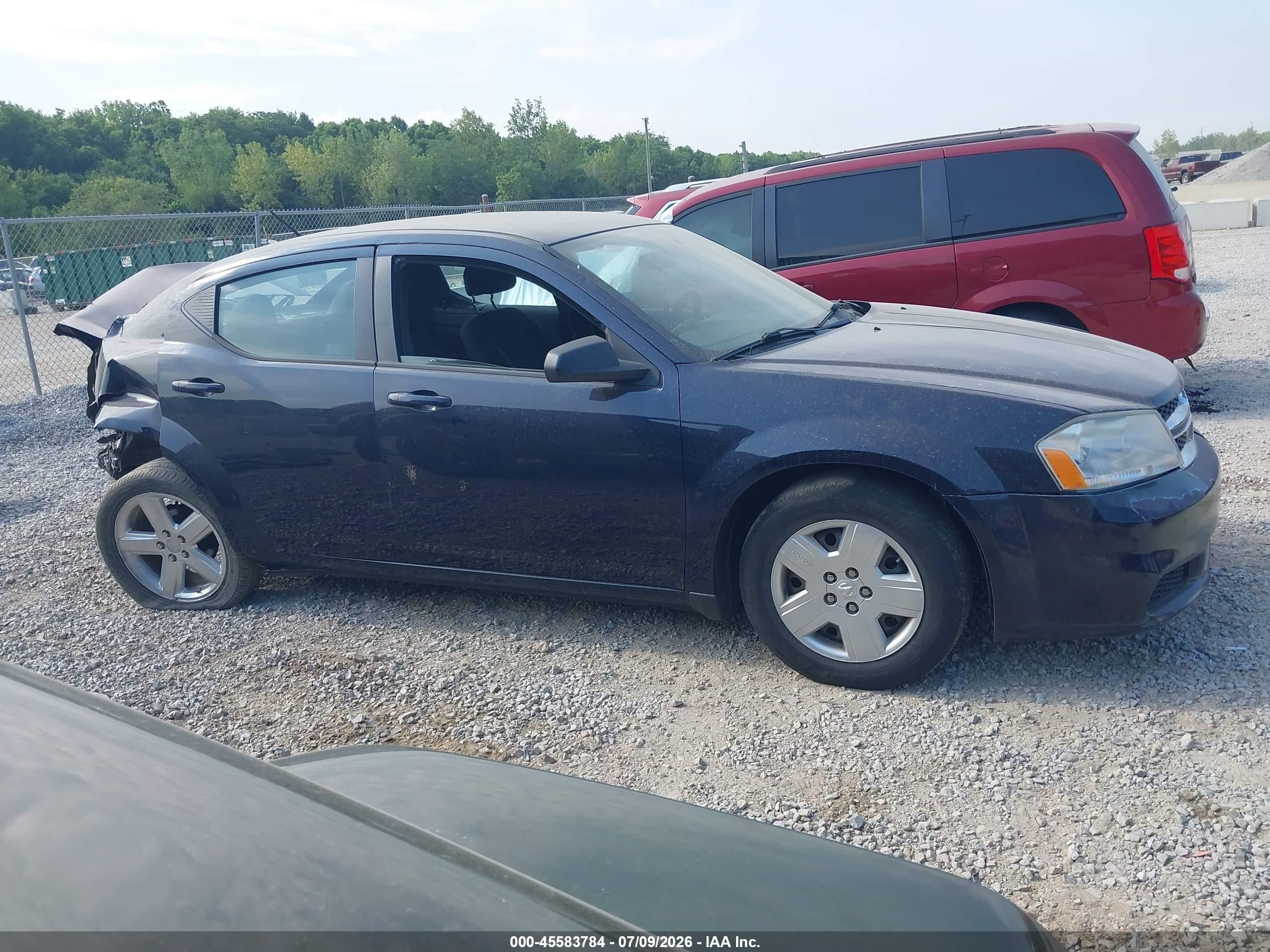 2014 Dodge Avenger Se Blue vin: 1C3CDZAB0EN201837
