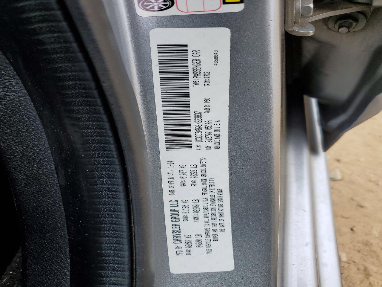 2014 Dodge Avenger Se Gray vin: 1C3CDZAB0EN223837