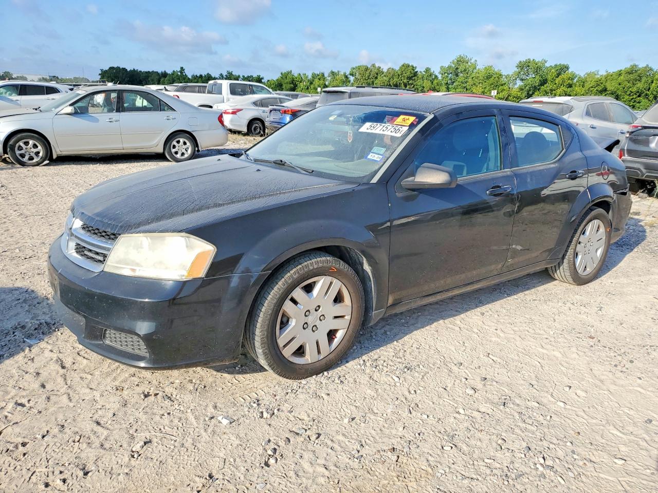 2012 Dodge Avenger Se Black vin: 1C3CDZAB1CN177724