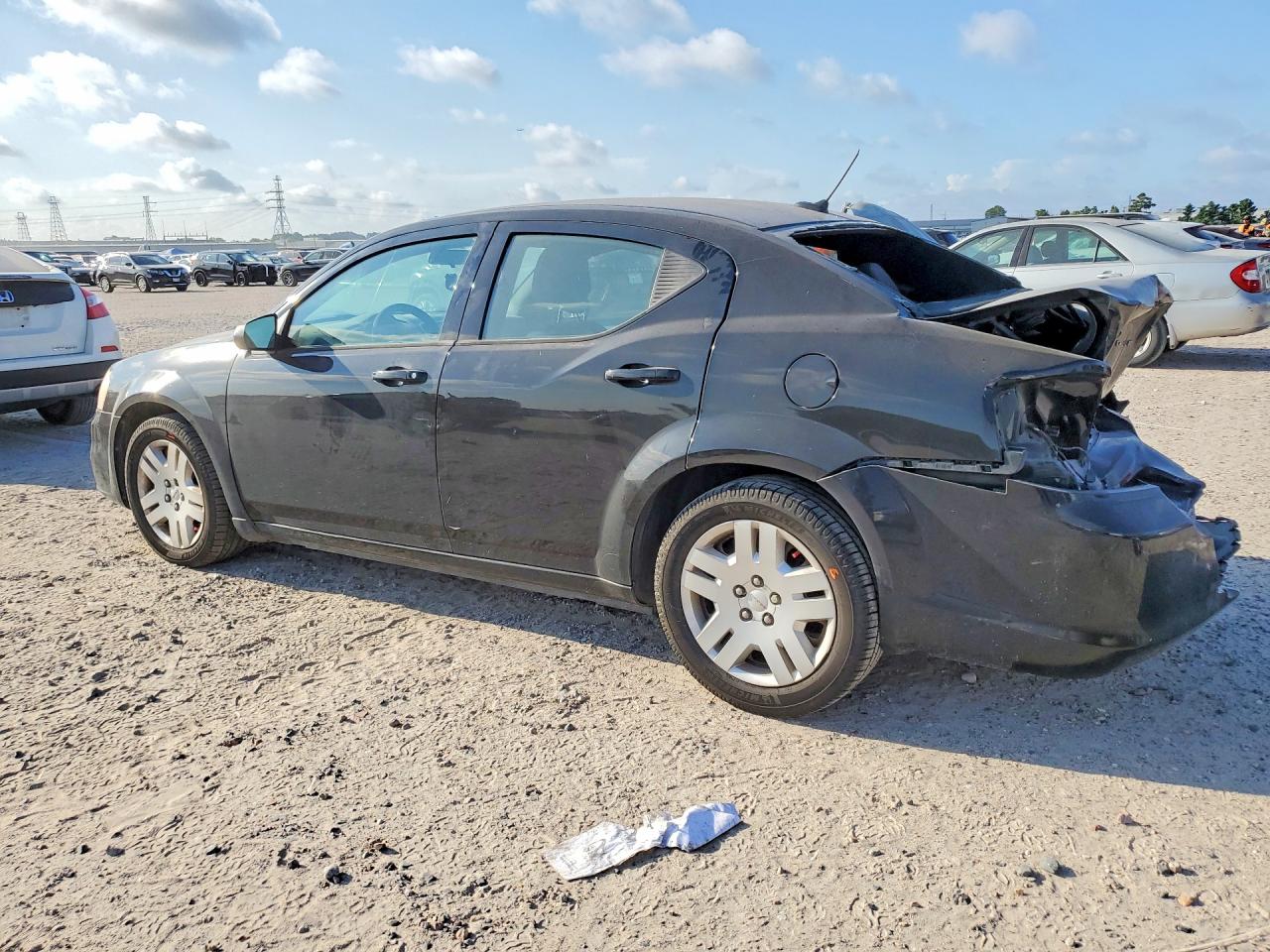 2012 Dodge Avenger Se Черный vin: 1C3CDZAB1CN177724