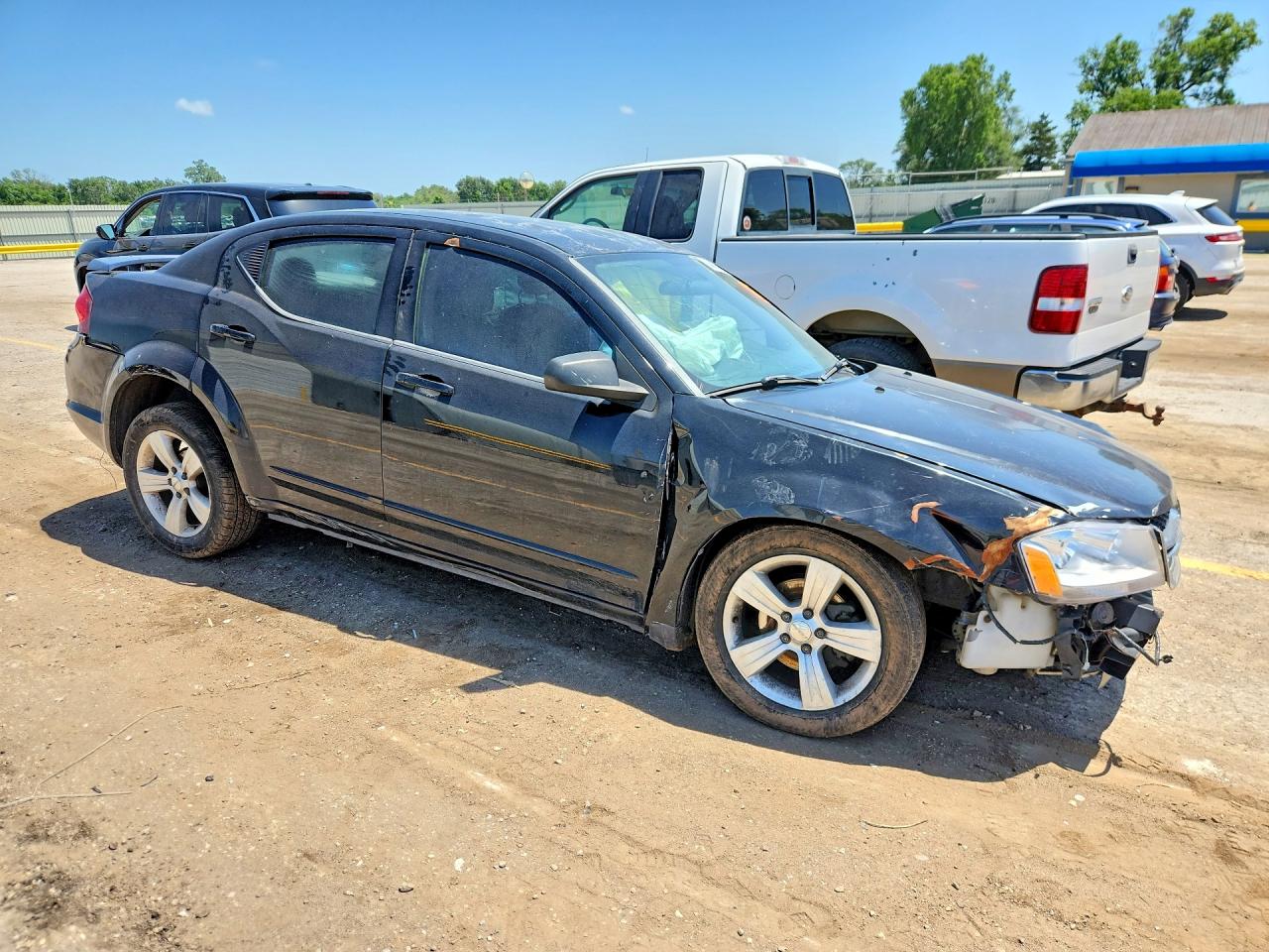 2012 Dodge Avenger Se Black vin: 1C3CDZAB1CN193566