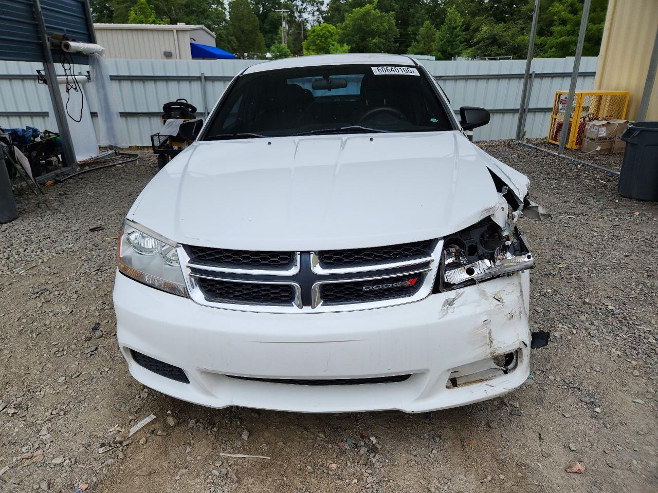 2012 Dodge Avenger Se White vin: 1C3CDZAB1CN215985