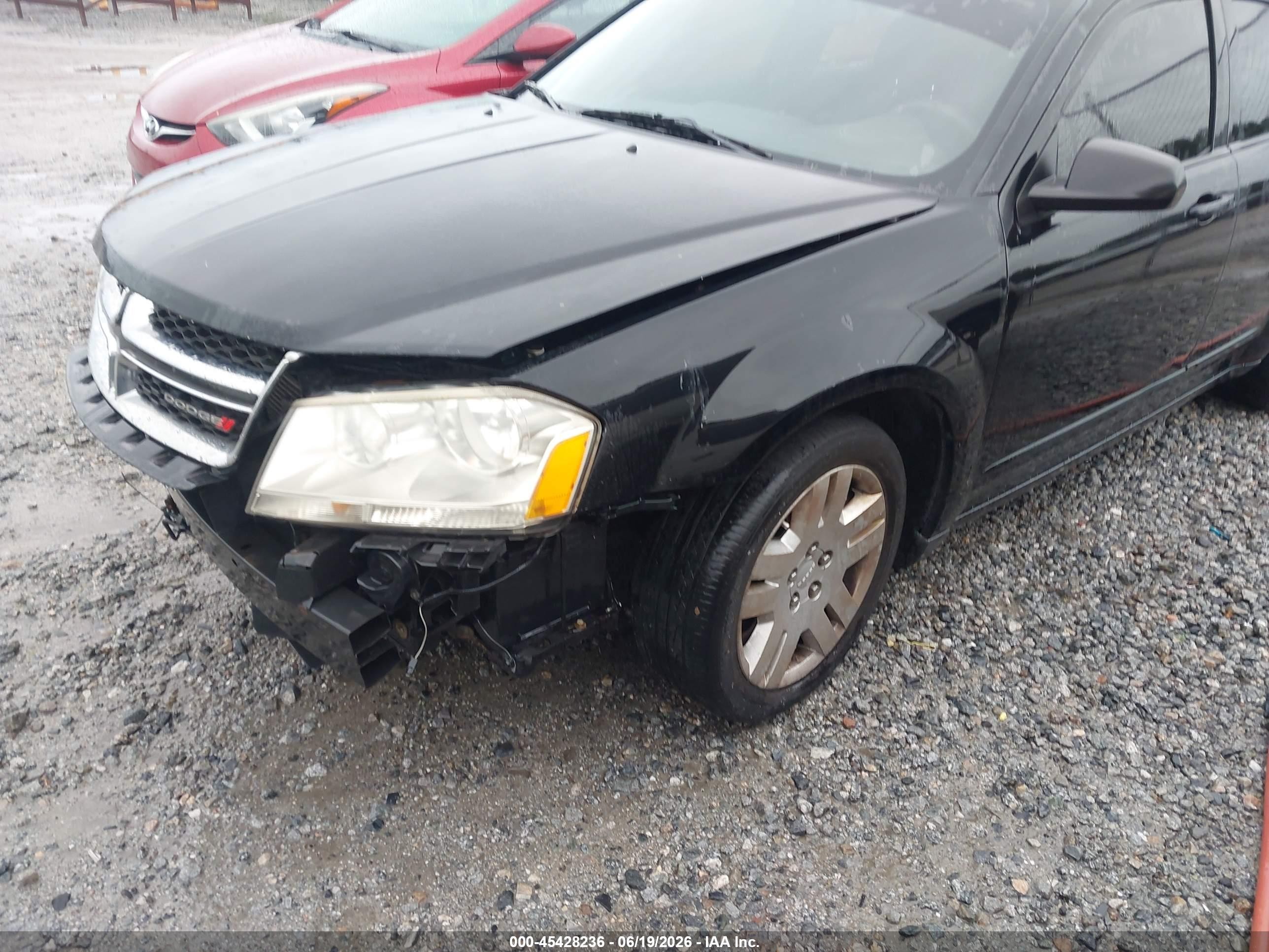 2012 Dodge Avenger Se Черный vin: 1C3CDZAB1CN237355