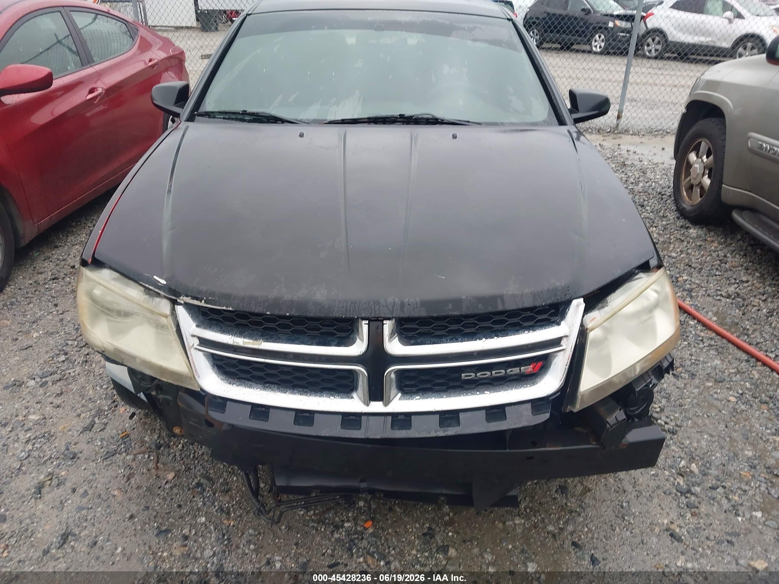 2012 Dodge Avenger Se Черный vin: 1C3CDZAB1CN237355