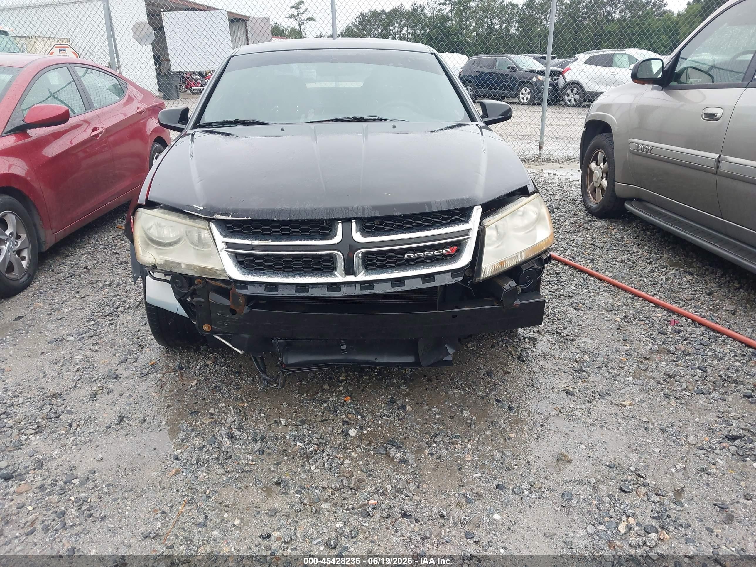 2012 Dodge Avenger Se Черный vin: 1C3CDZAB1CN237355