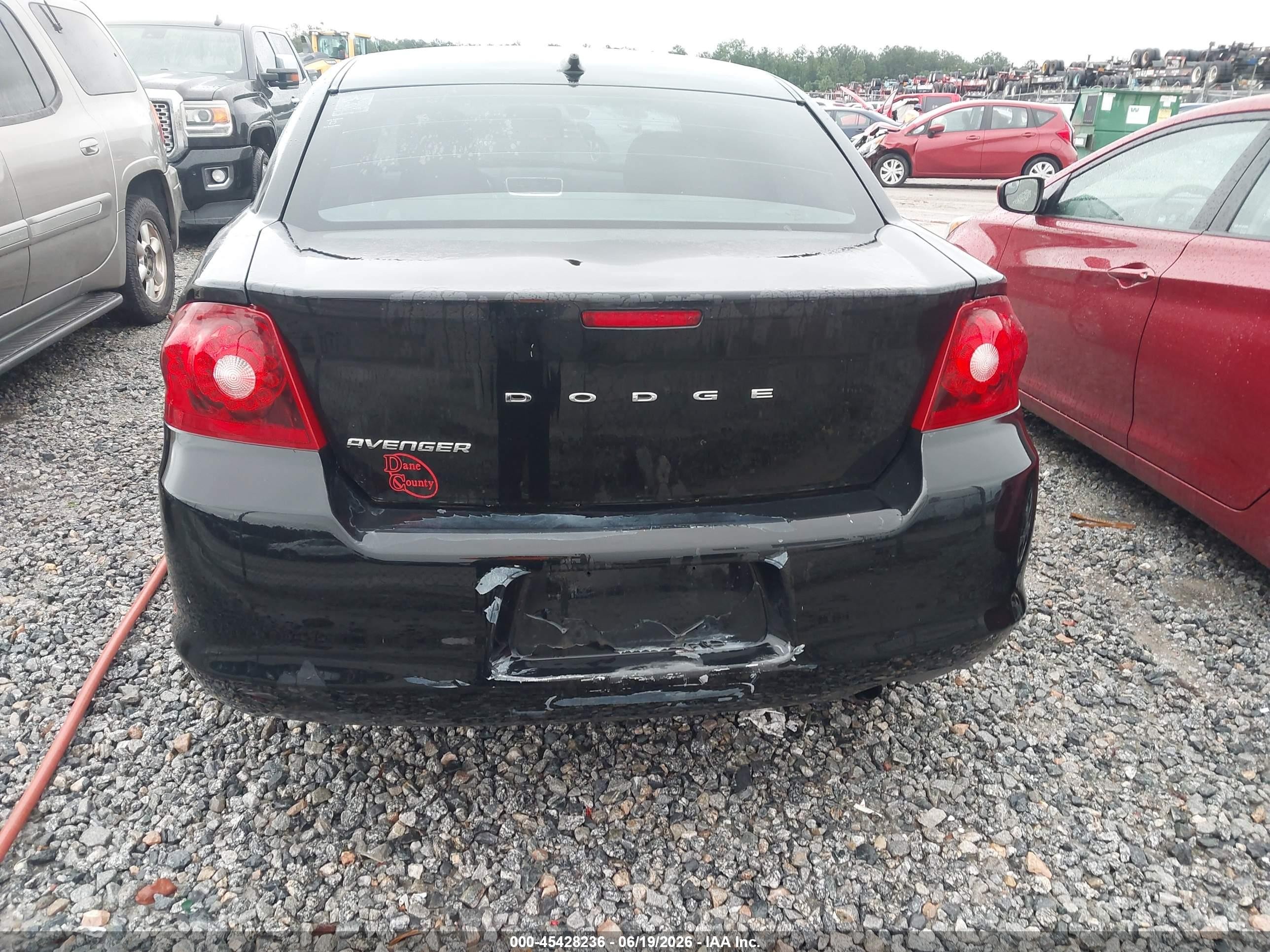 2012 Dodge Avenger Se Черный vin: 1C3CDZAB1CN237355