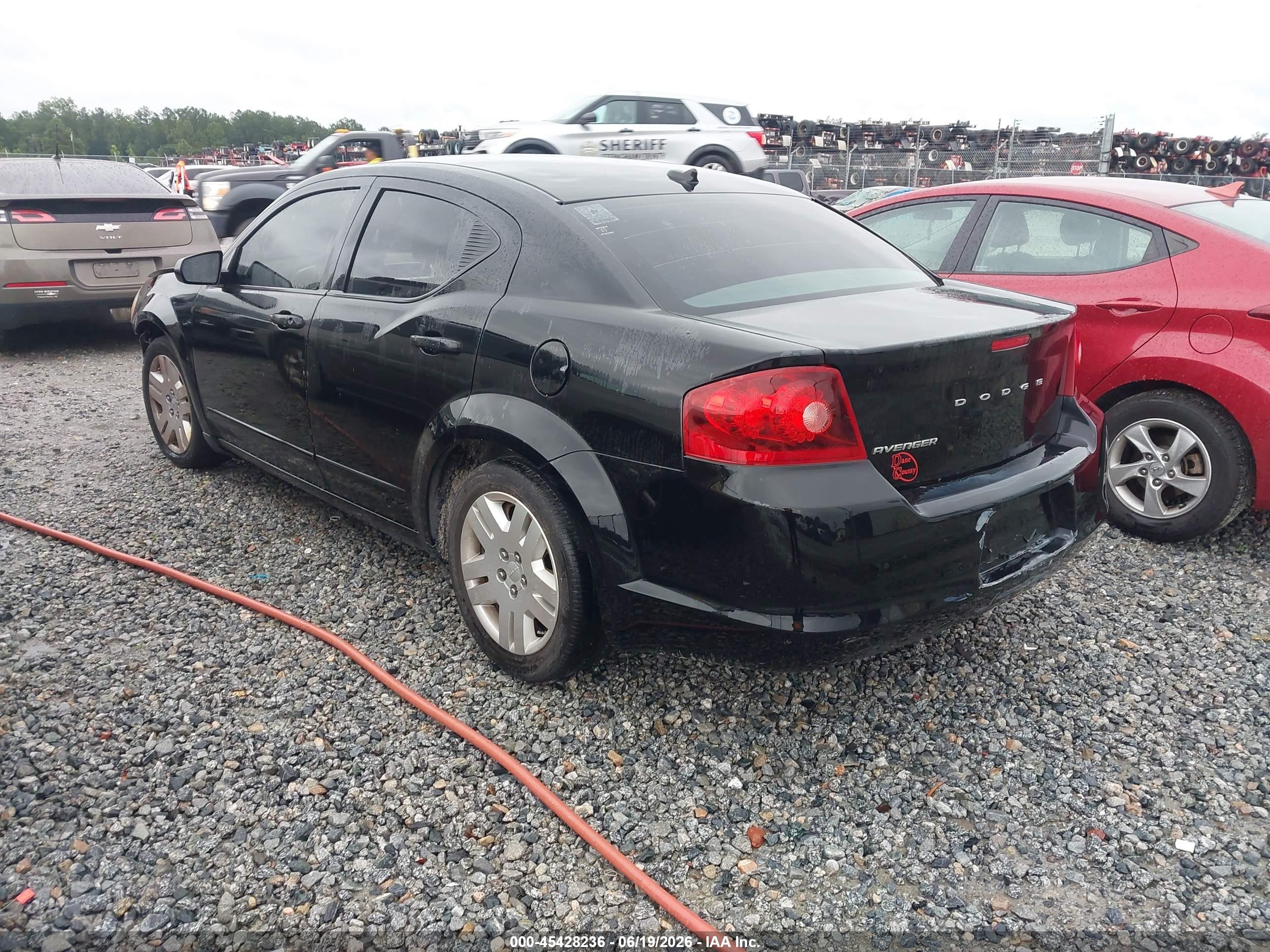 2012 Dodge Avenger Se Черный vin: 1C3CDZAB1CN237355