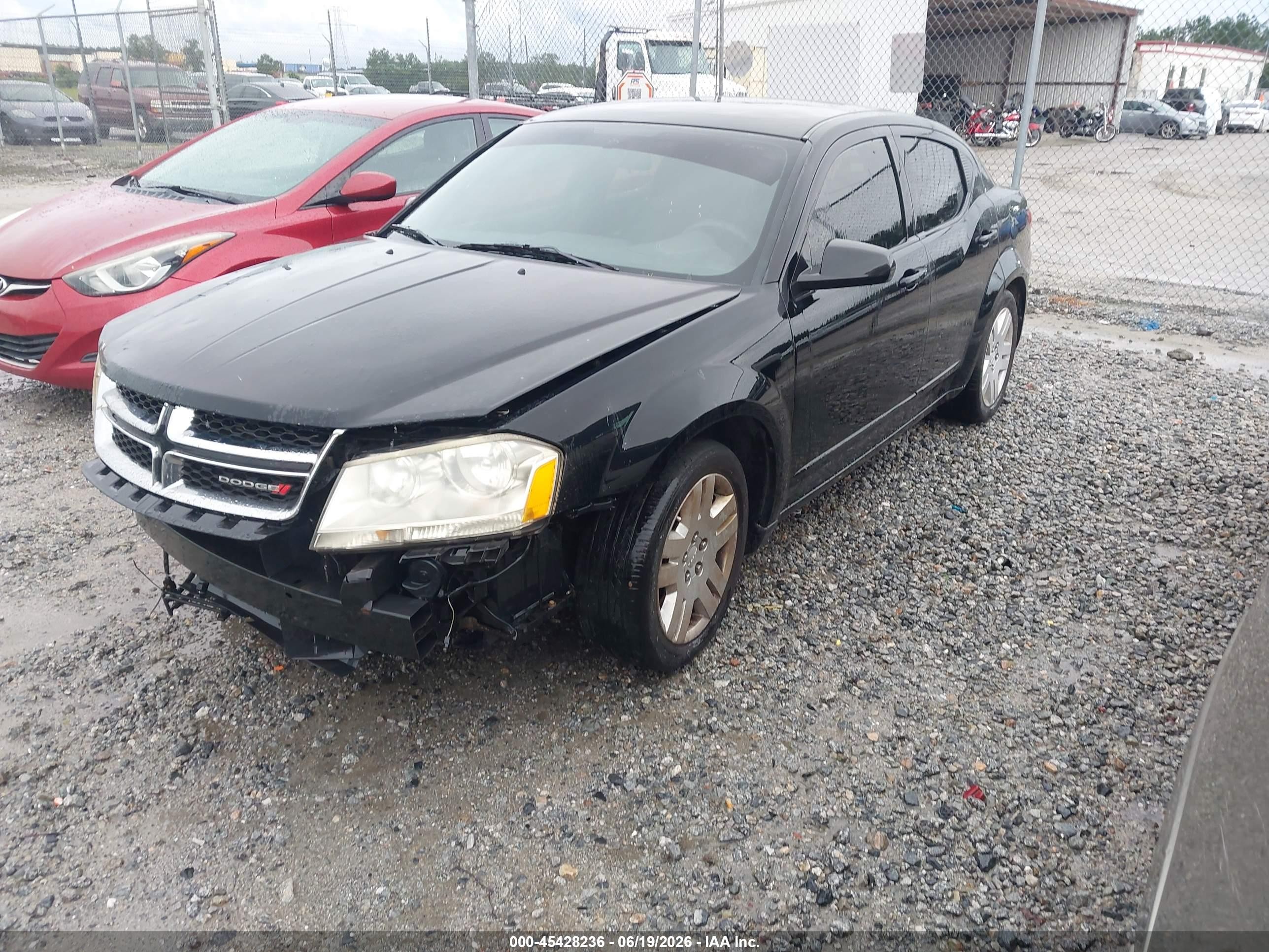 2012 Dodge Avenger Se Черный vin: 1C3CDZAB1CN237355