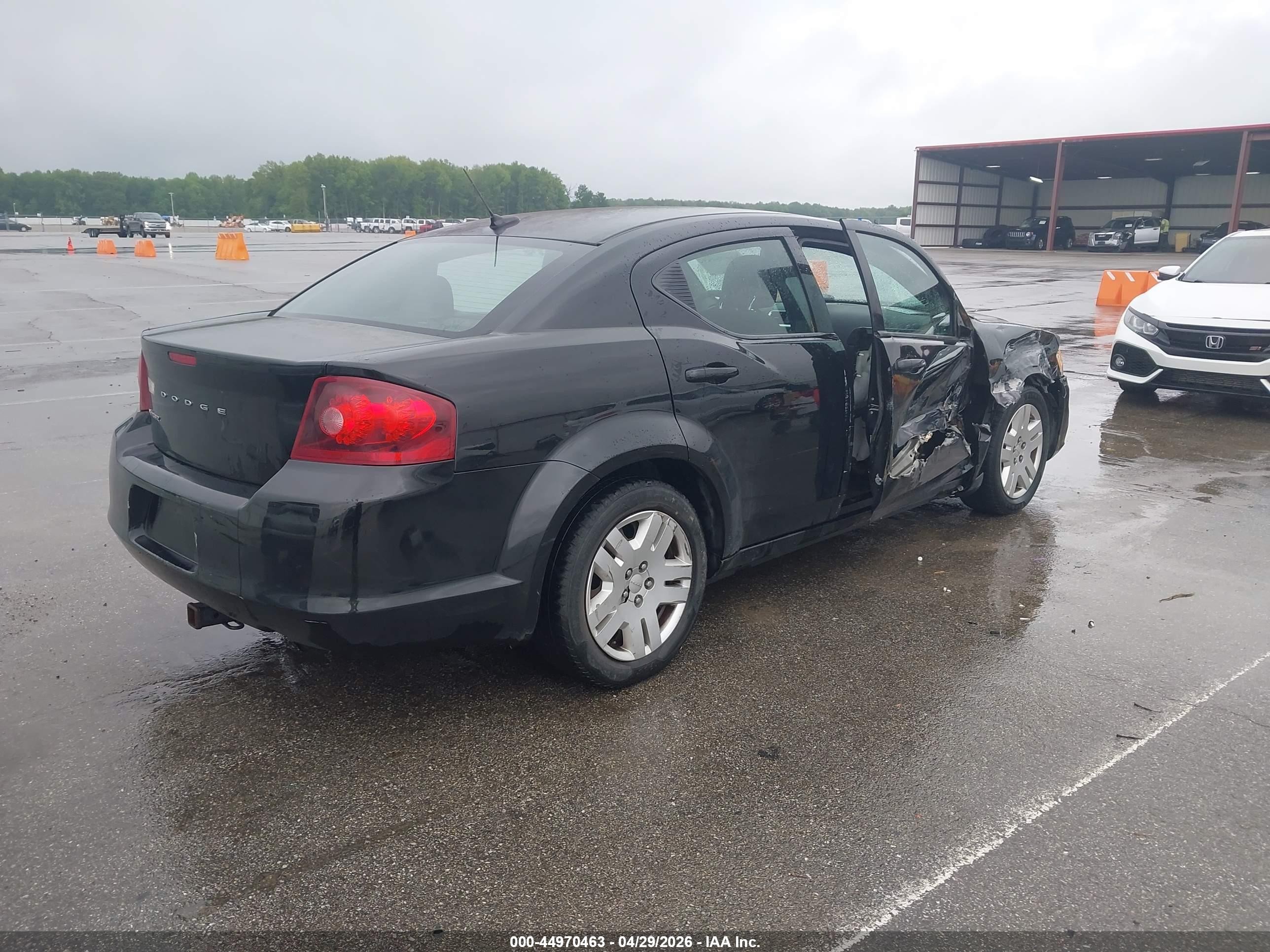2012 Dodge Avenger Se Black vin: 1C3CDZAB1CN237419