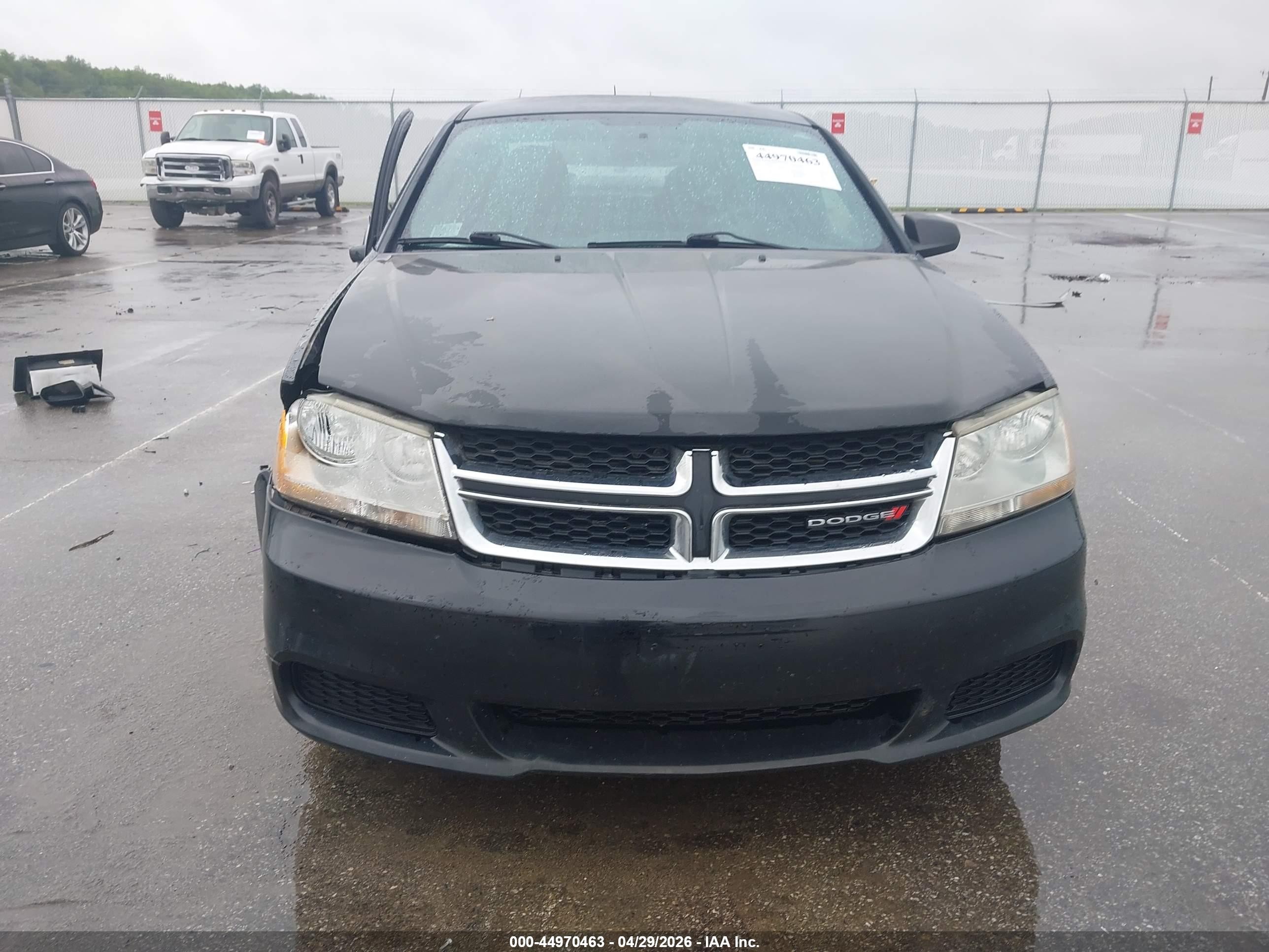 2012 Dodge Avenger Se Black vin: 1C3CDZAB1CN237419