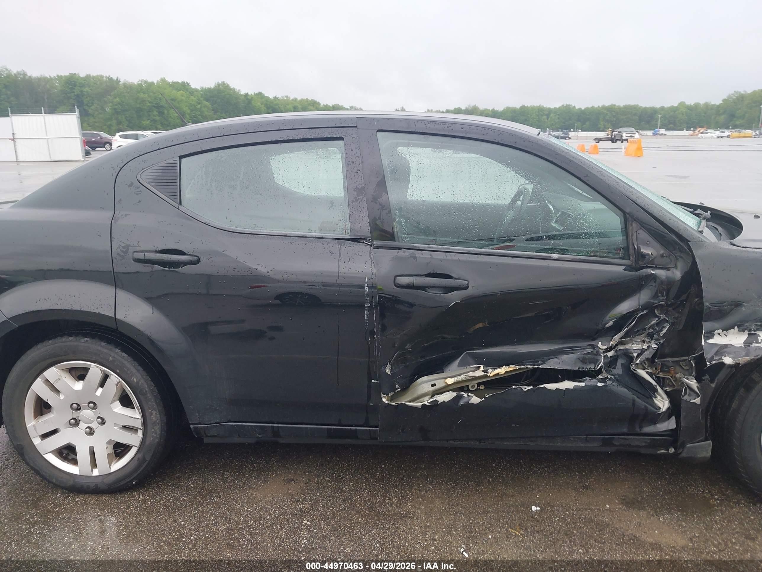 2012 Dodge Avenger Se Black vin: 1C3CDZAB1CN237419