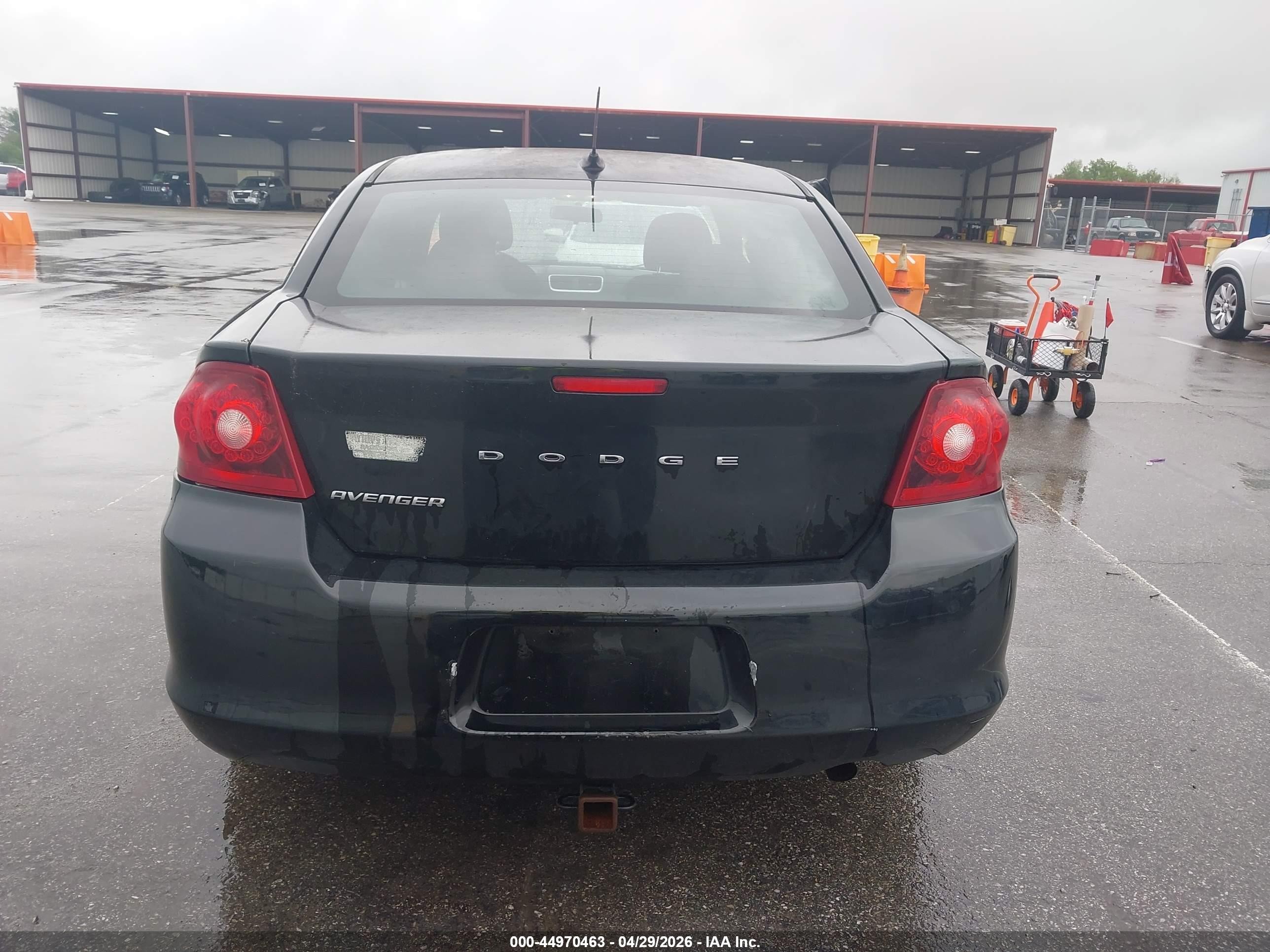 2012 Dodge Avenger Se Black vin: 1C3CDZAB1CN237419