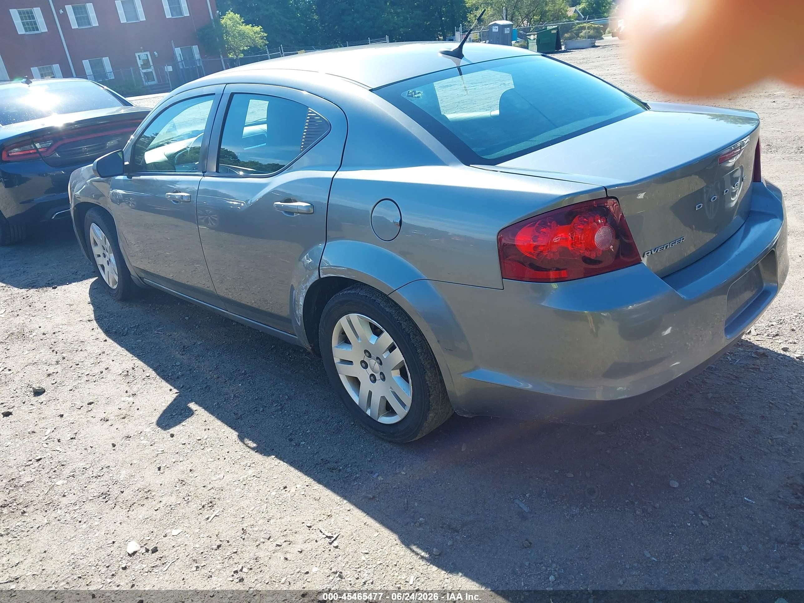 2012 Dodge Avenger Se Серый vin: 1C3CDZAB1CN240398