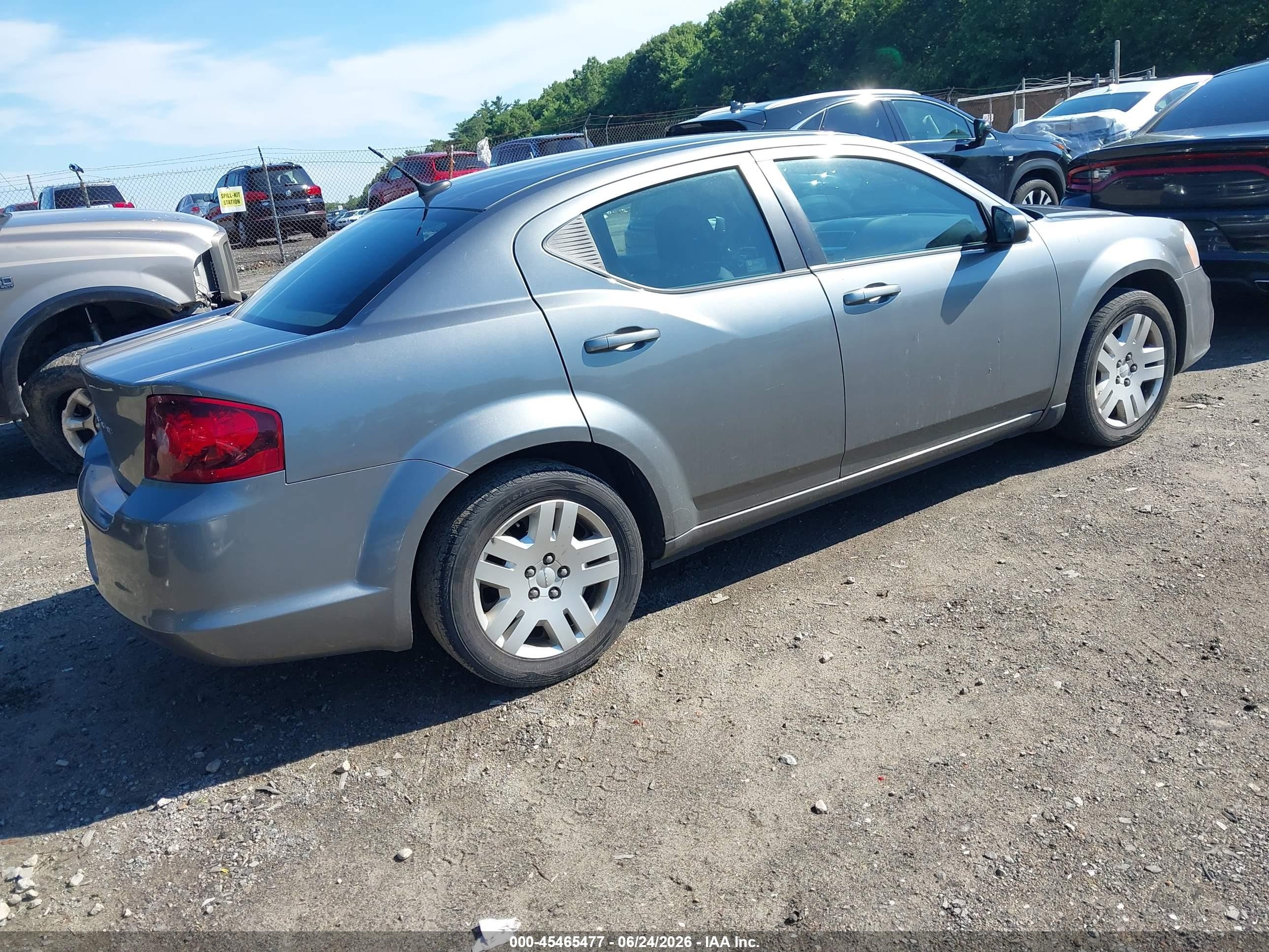 2012 Dodge Avenger Se Серый vin: 1C3CDZAB1CN240398