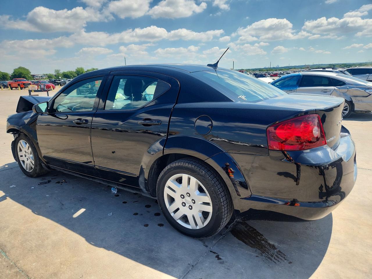 2012 Dodge Avenger Se Black vin: 1C3CDZAB1CN322700