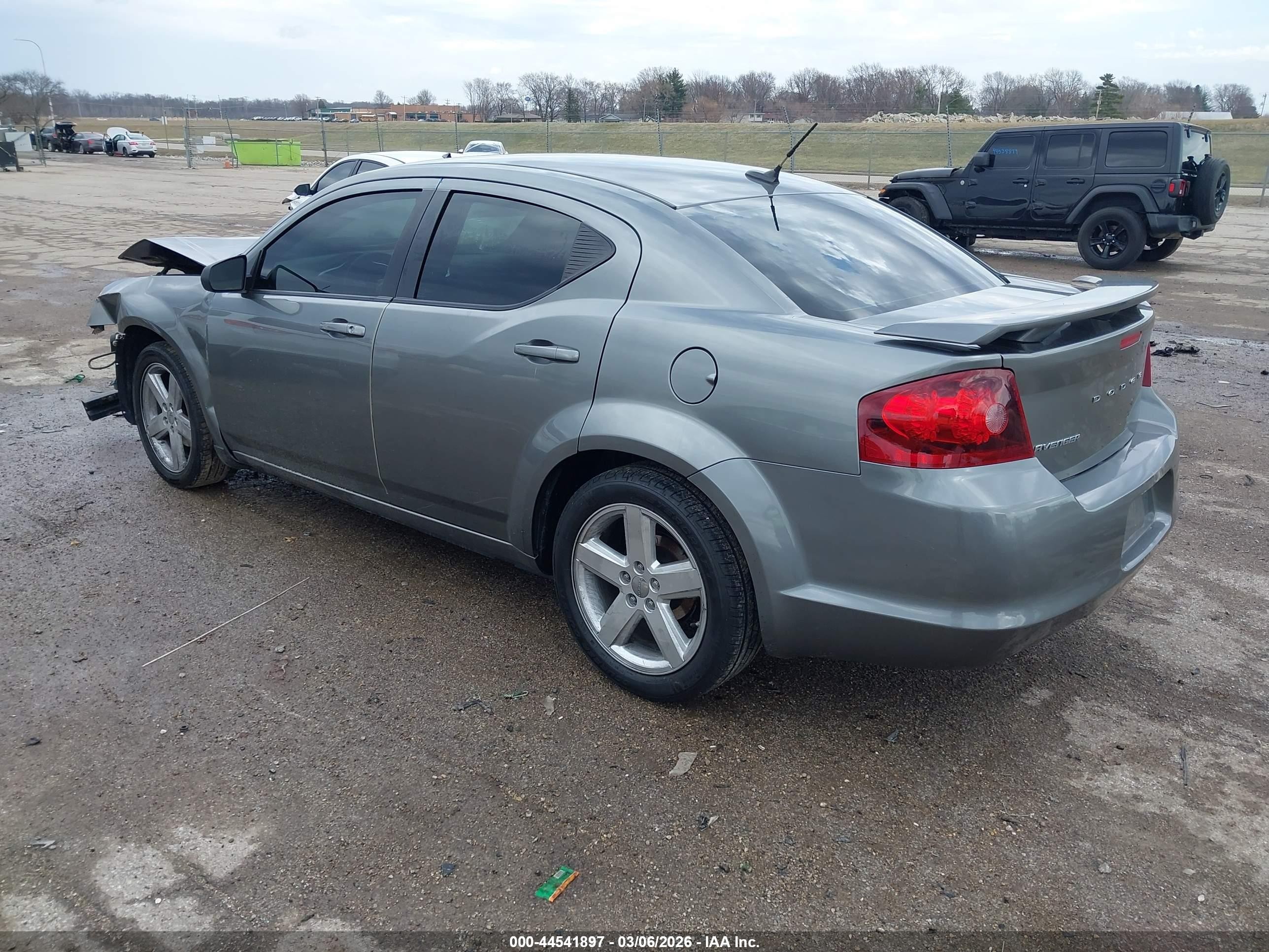 2013 Dodge Avenger Se Gray vin: 1C3CDZAB1DN534840