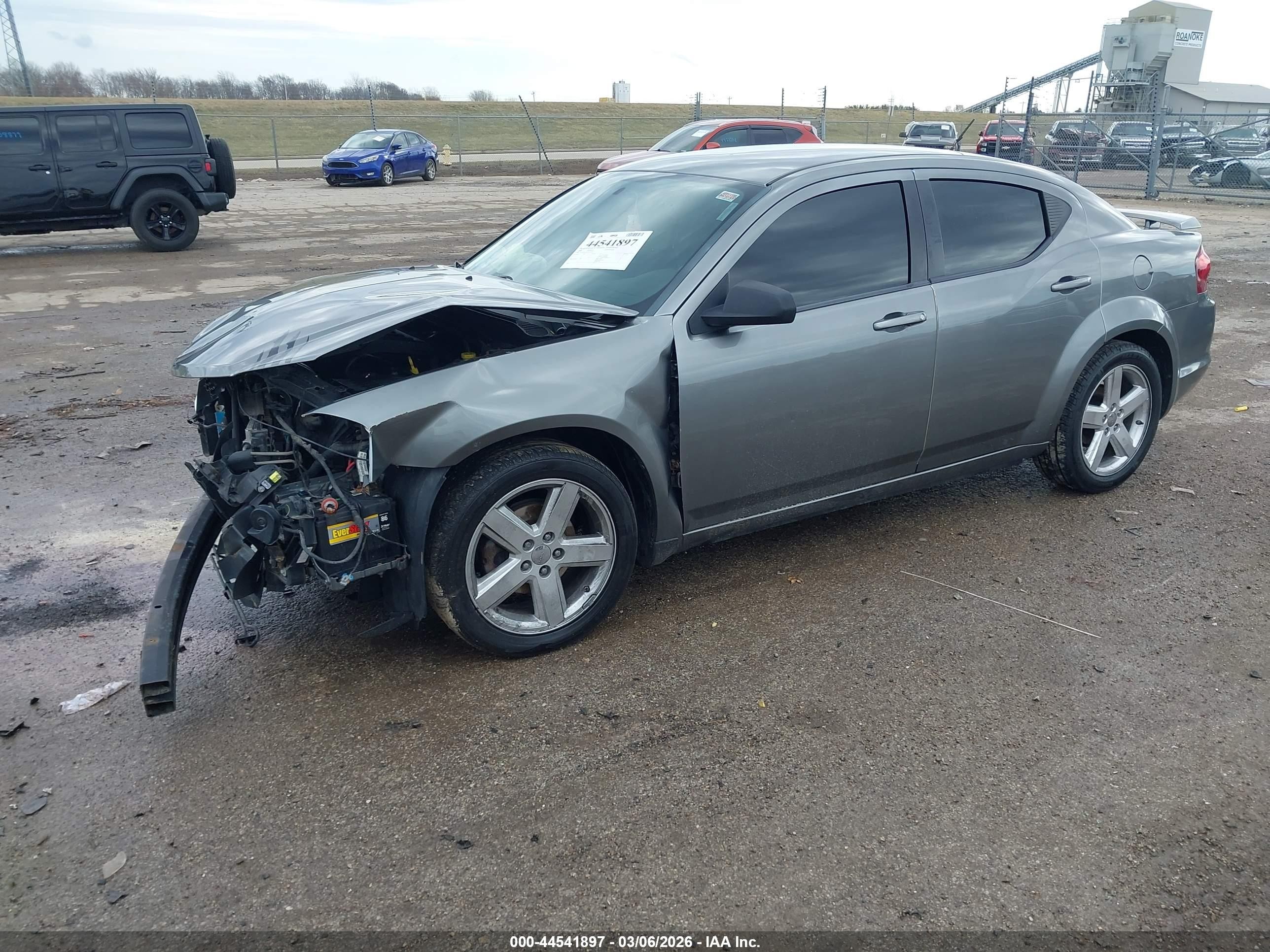 2013 Dodge Avenger Se Gray vin: 1C3CDZAB1DN534840